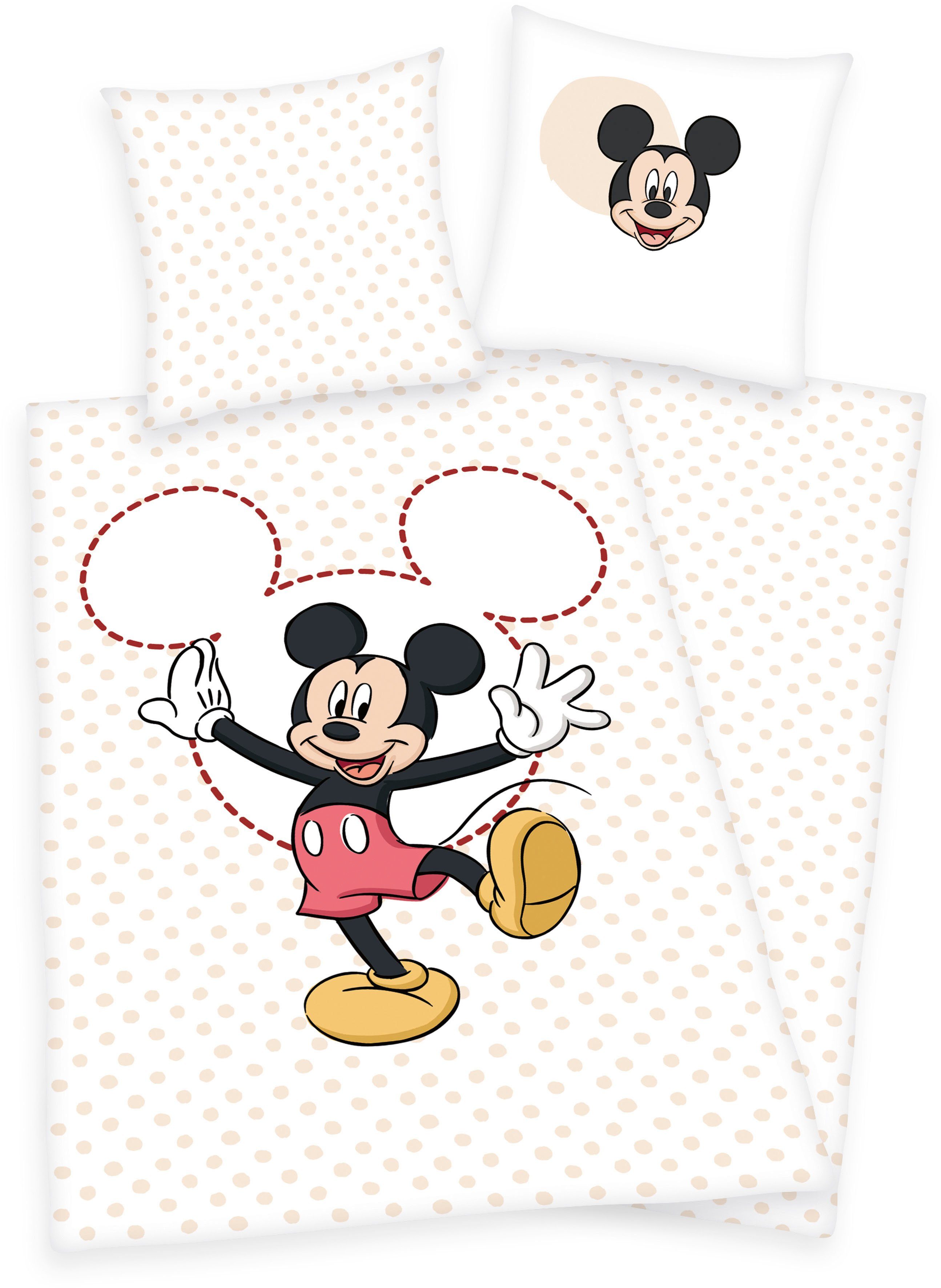 Disney Kinderbettwäsche Disney Mickey Mouse, Linon,