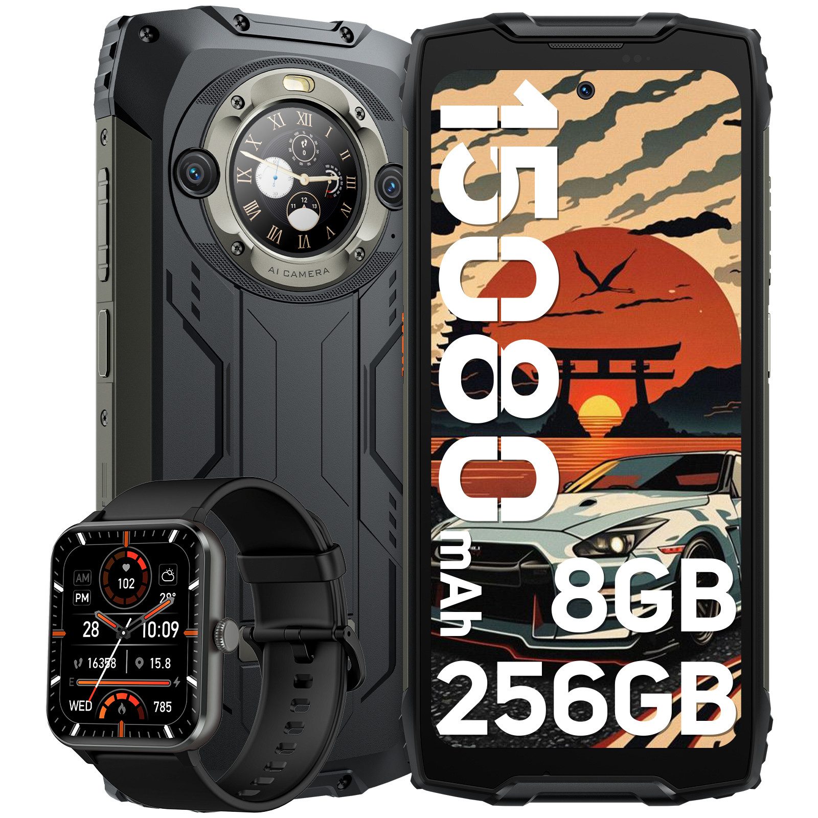 blackview BV9300Pro AI zwei Bildschirmen Ohne
