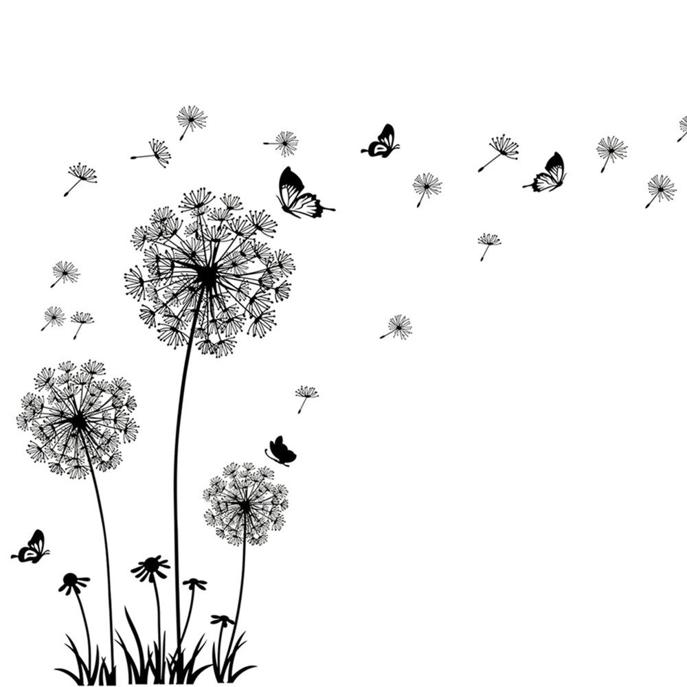 Coonoor Wandtattoo Wandtattoo Pusteblume, Wandsticker Wohnzimmer
