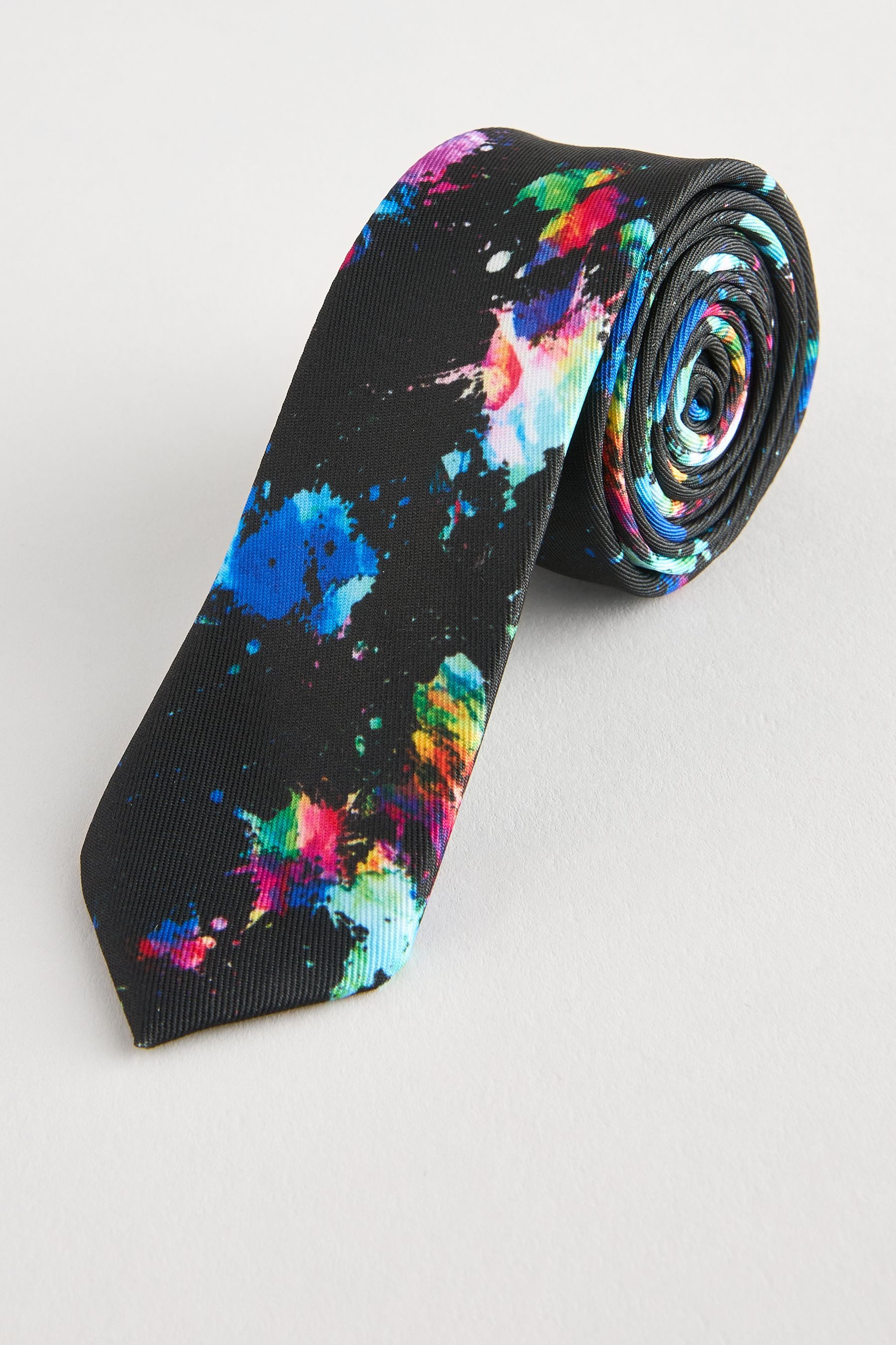 Next Krawatte Krawatte mit Flamingomuster (1-St)