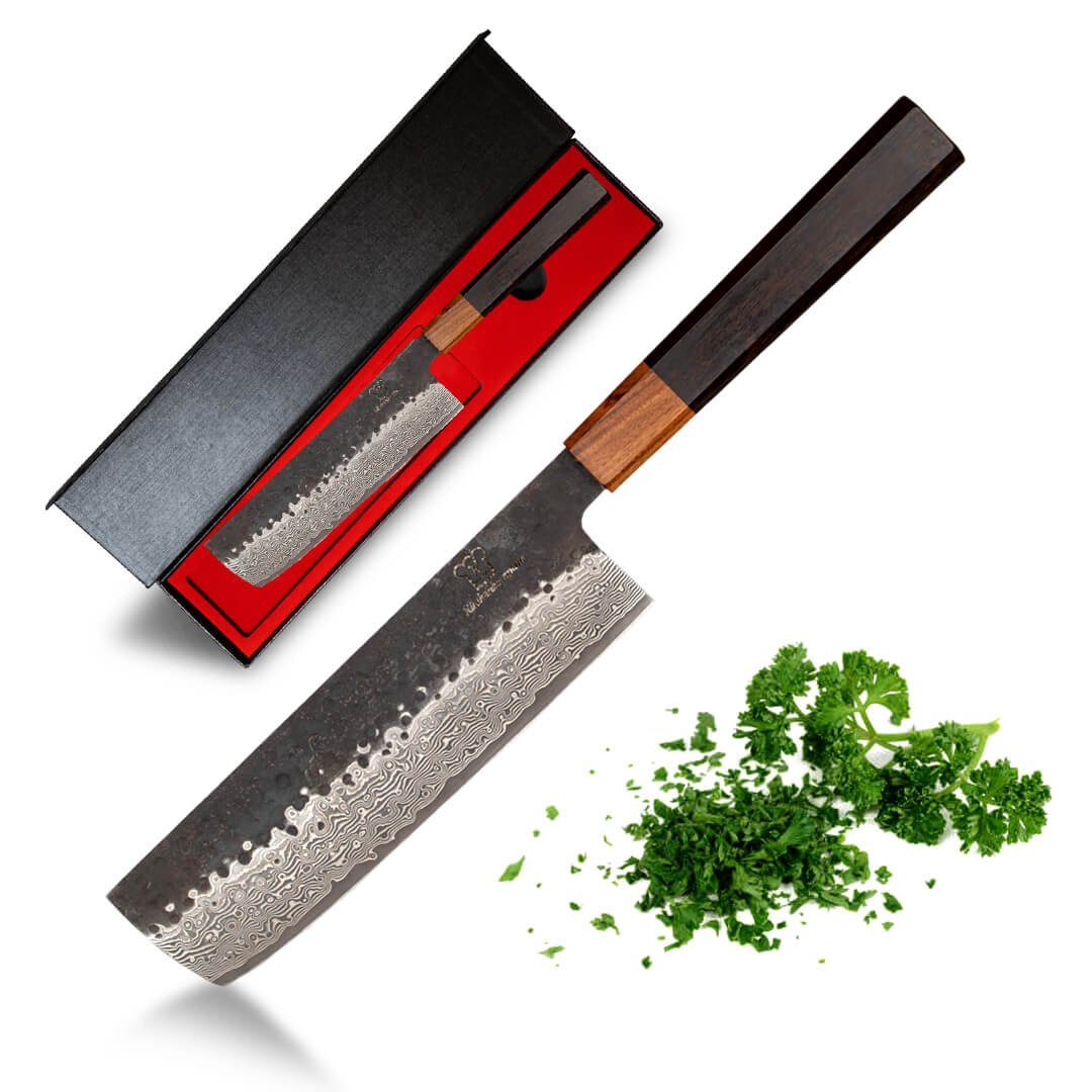 Küchenkompane Damastmesser Nakiri Messer Küchenmesser aus
