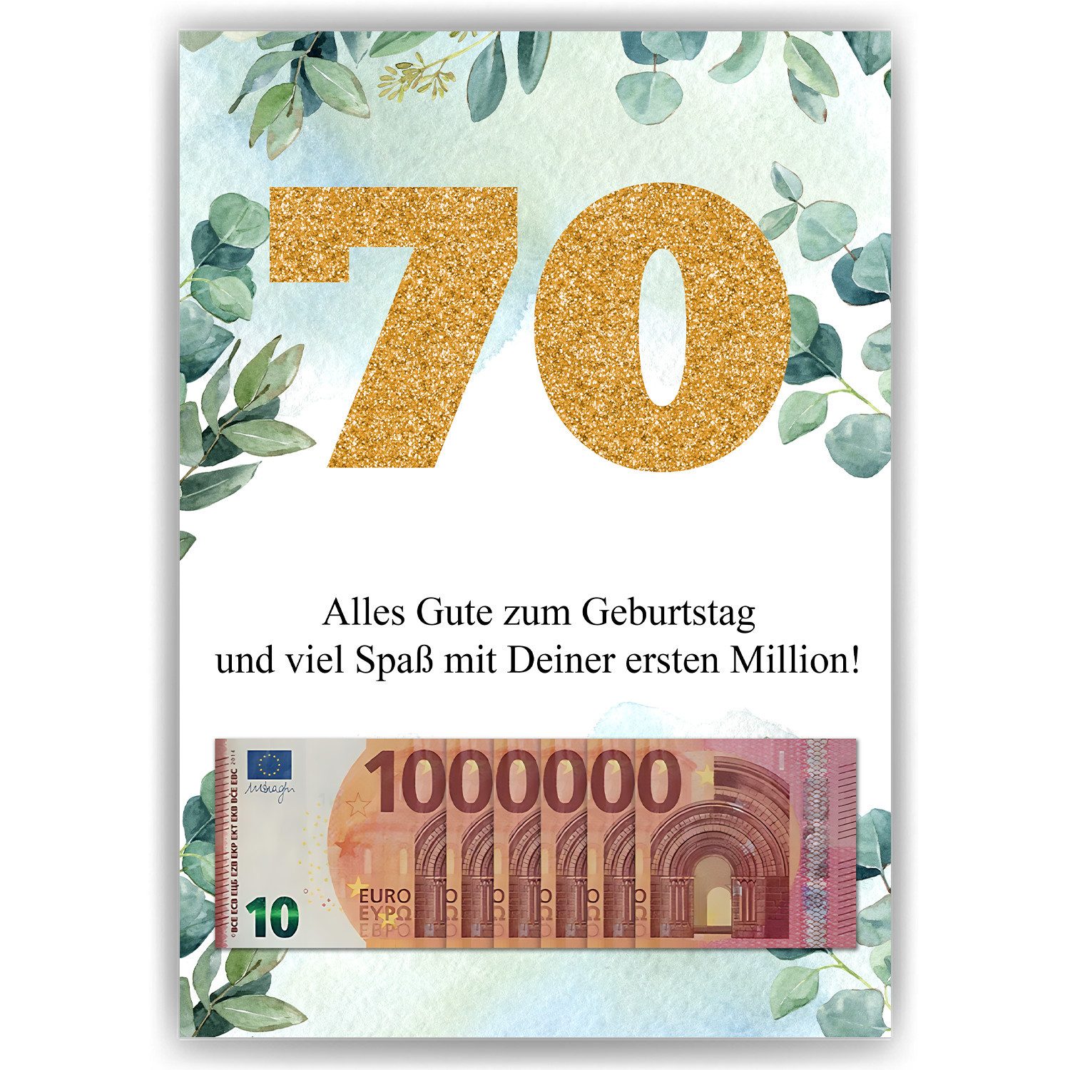 Tigerlino Poster Geldgeschenk Geburtstag Frauen Männer