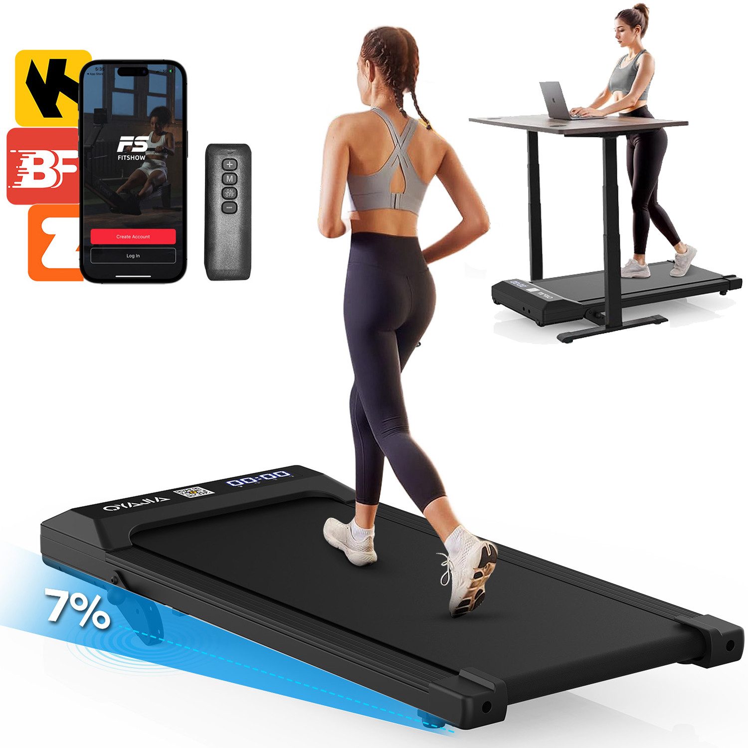 oyajia Laufband 4 in 1 Laufband