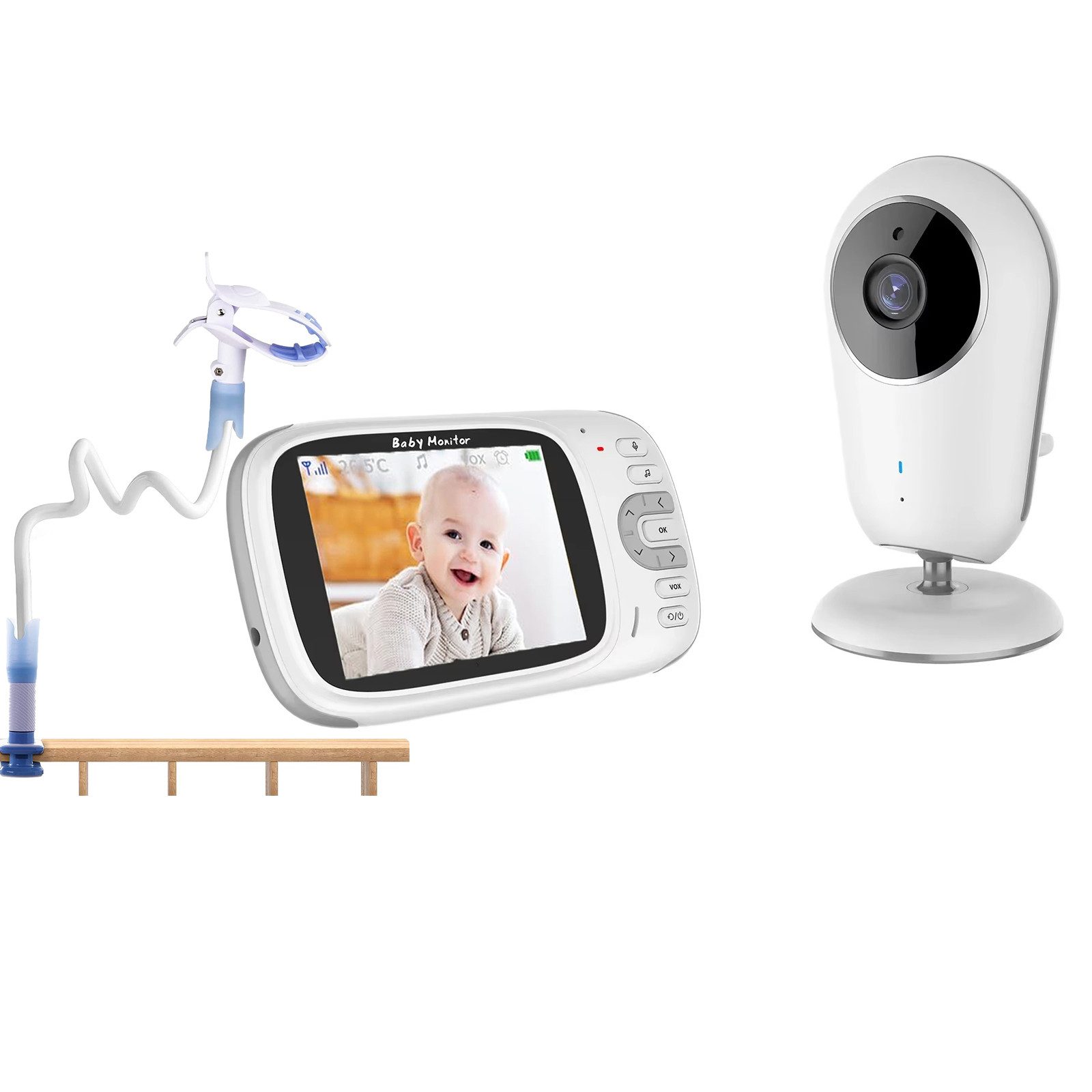 Boifun Babyphone Babyfon mit 3.2'' Video