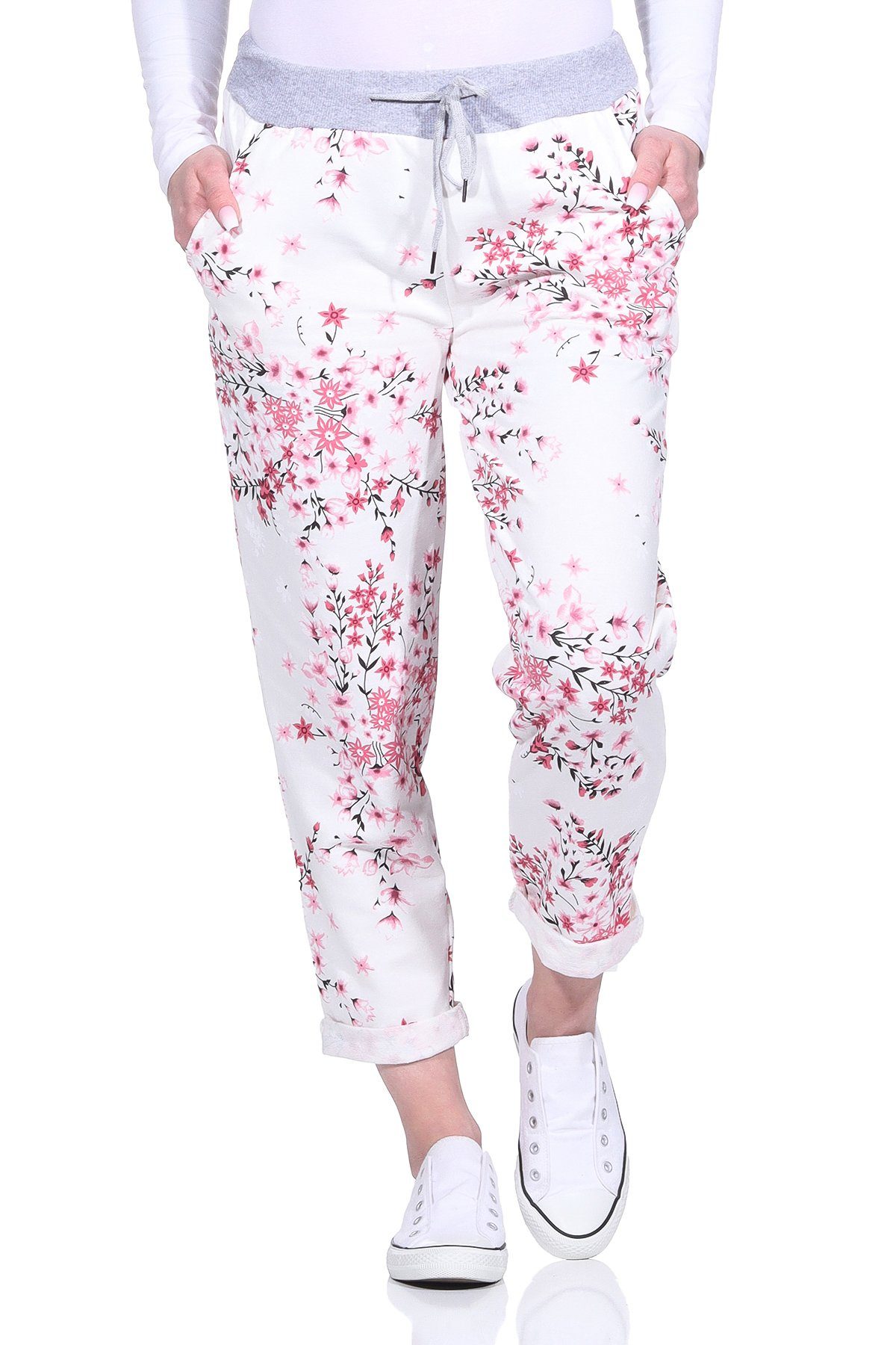 Aurela Damenmode Relaxhose Freizeithose super leichte