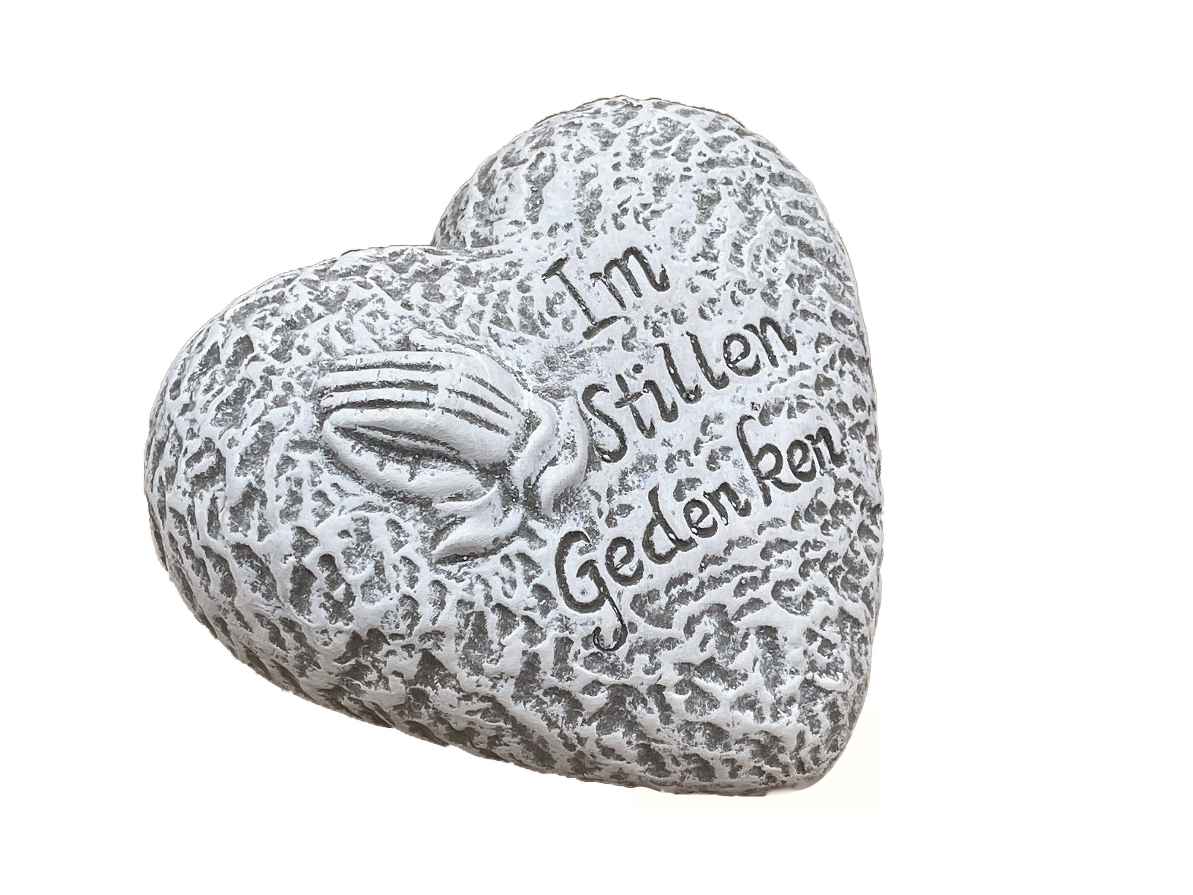 Stone and Style Gartenfigur Grabstein Herz