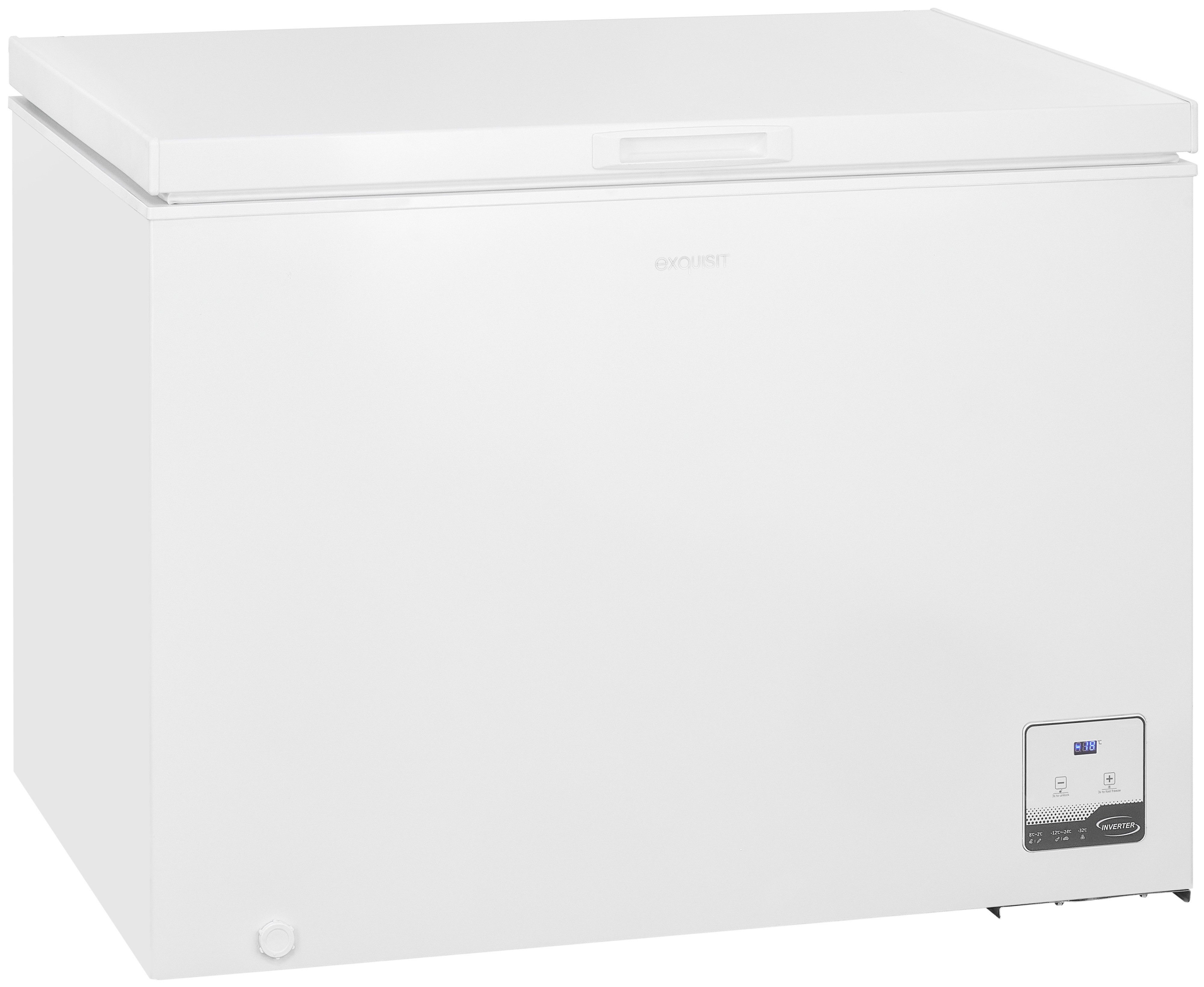 exquisit Gefriertruhe GT300-050C weiss, 105,5 cm
