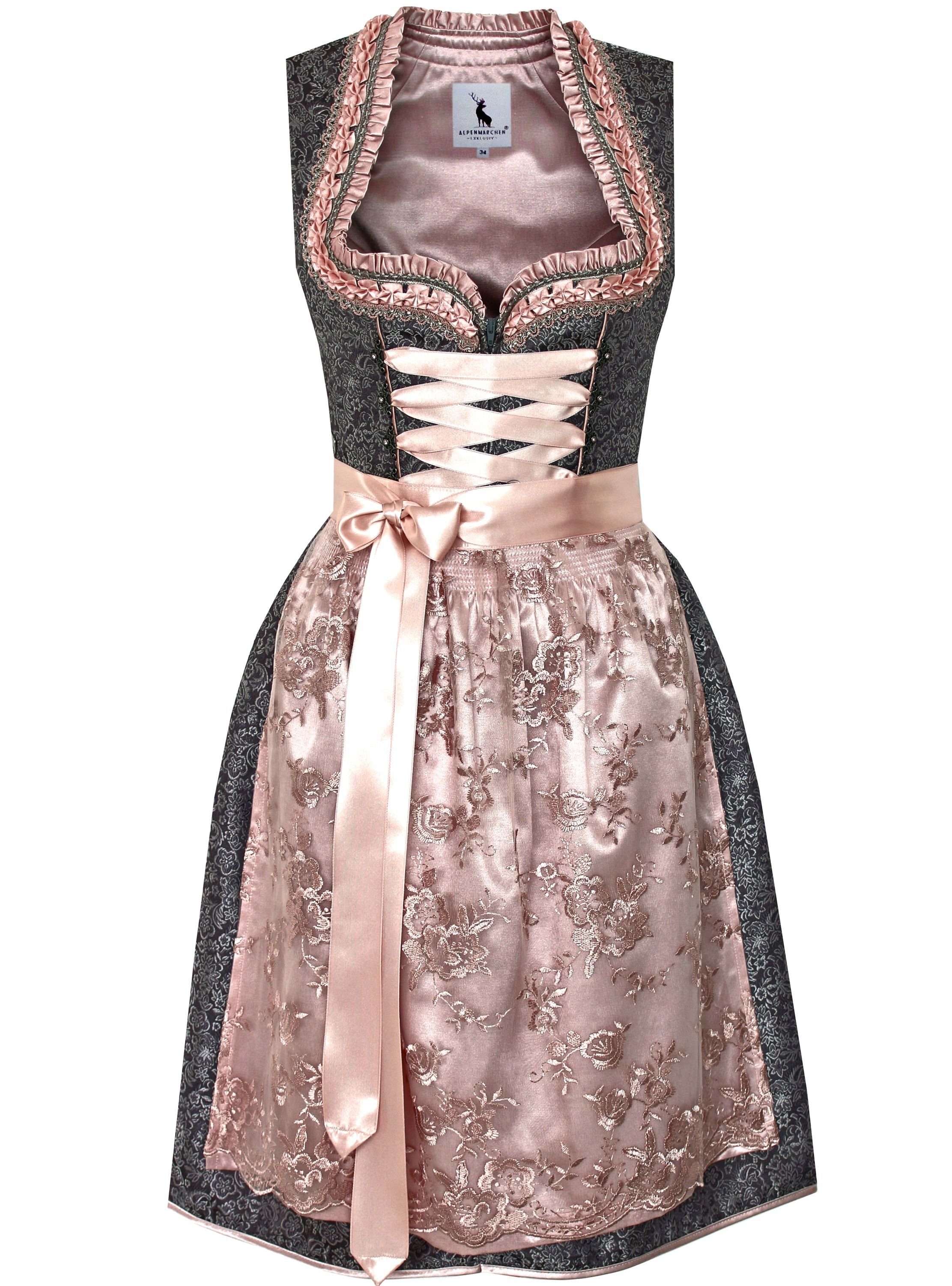 Alpenmärchen Dirndl Dirndl Juna in schwarz