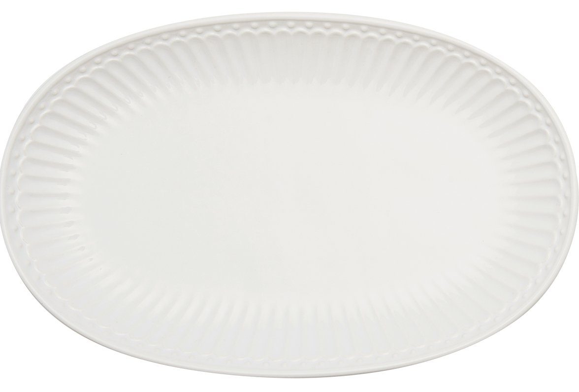 Greengate Servierteller Alice Teller oval white