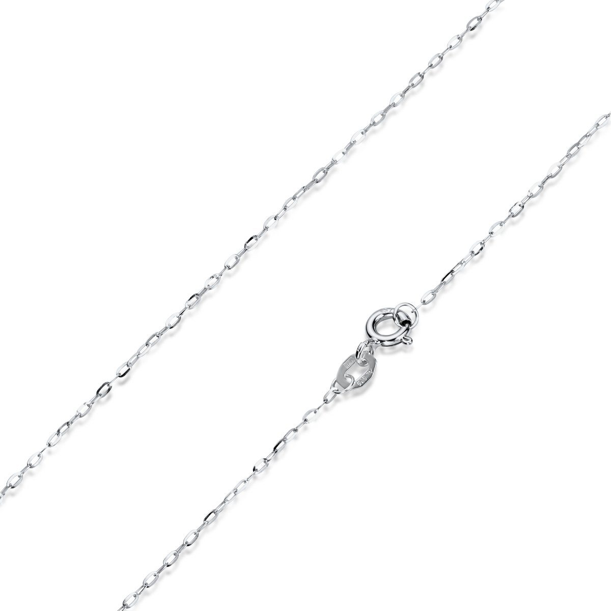 Materia Goldkette Damen Mädchen Weißgold Ankerkette