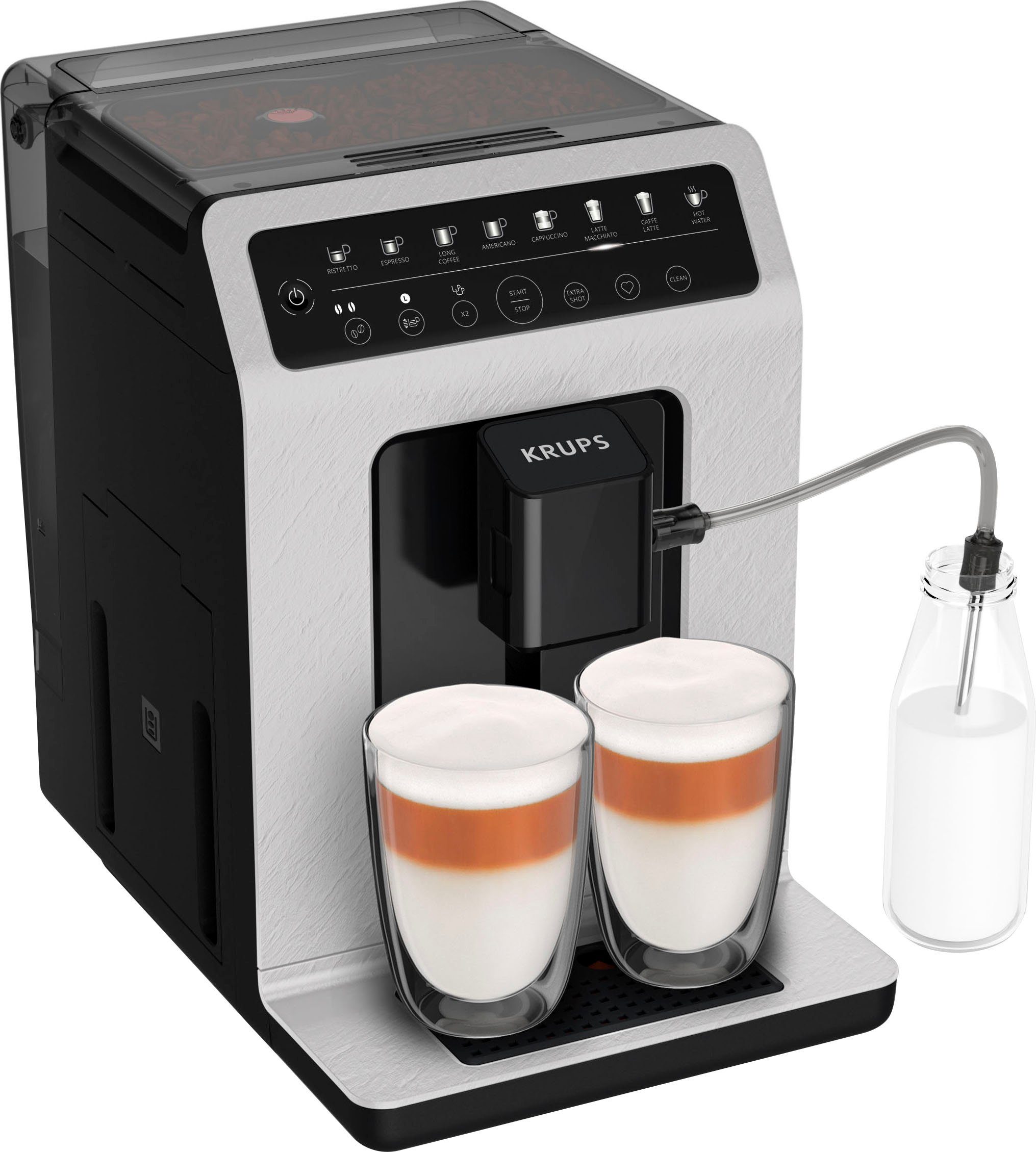 Krups Kaffeevollautomat EA897A Evidence ECOdesign, Touch-Steuerung