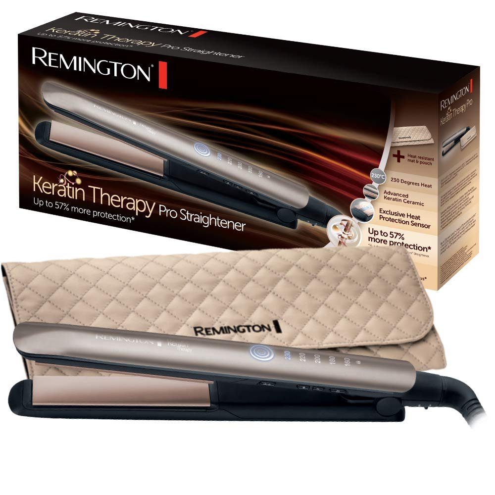 Remington Glätteisen S8590 Keratin Therapy Hitzeschutzsensor