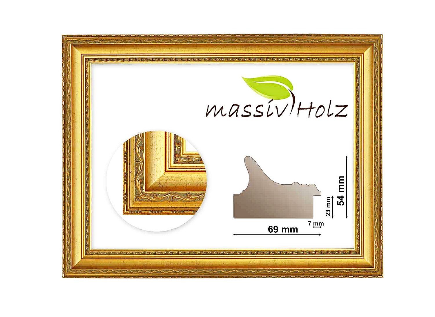 Bilderrahmen Neumann Einzelrahmen Barockrahmen 911 ORO,