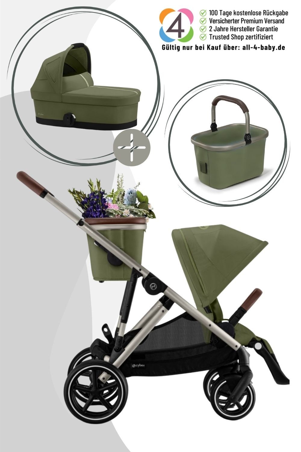 Cybex Kombi-Kinderwagen Gazelle S Kinderwagen inkl.