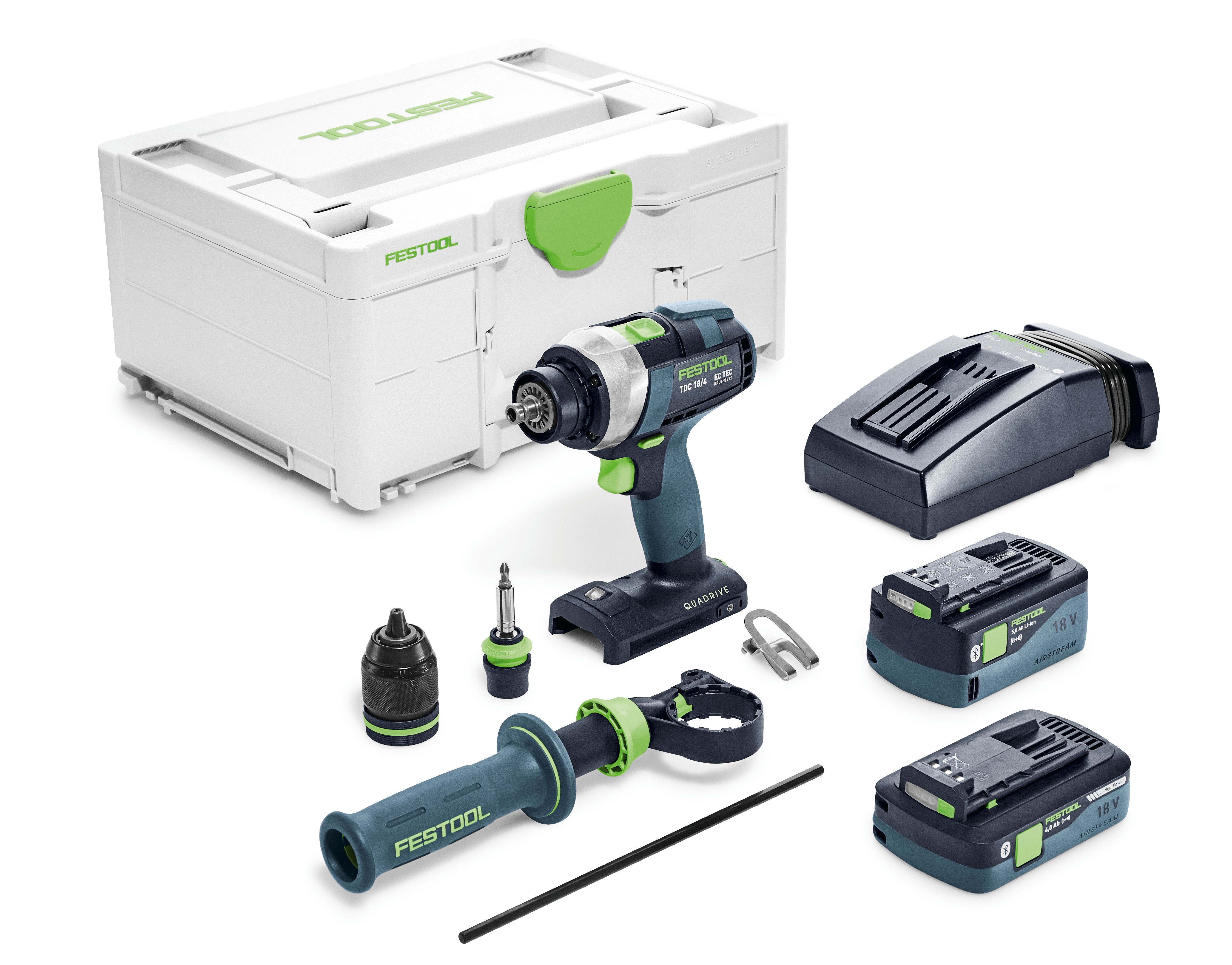 FESTOOL Elektrowerkzeug-Set Festool Akku-Bohrschrauber TDC 18/4