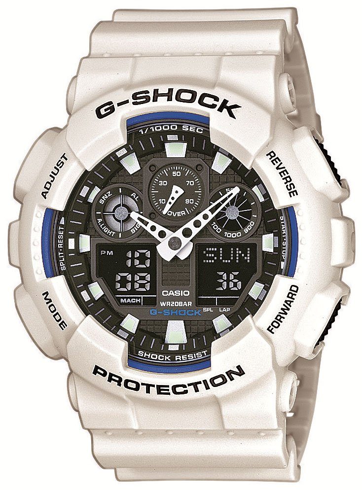 CASIO G-SHOCK Chronograph GA-100B-7AER, Quarzuhr,Armbanduhr,Herrenuhr,digital, bis