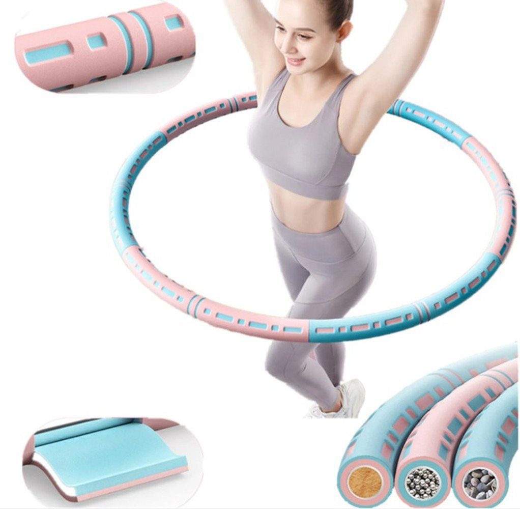 XDeer Hula-Hoop-Reifen Hula Hoop,6 Abschnitte Abnehmbarer,Abnehmen