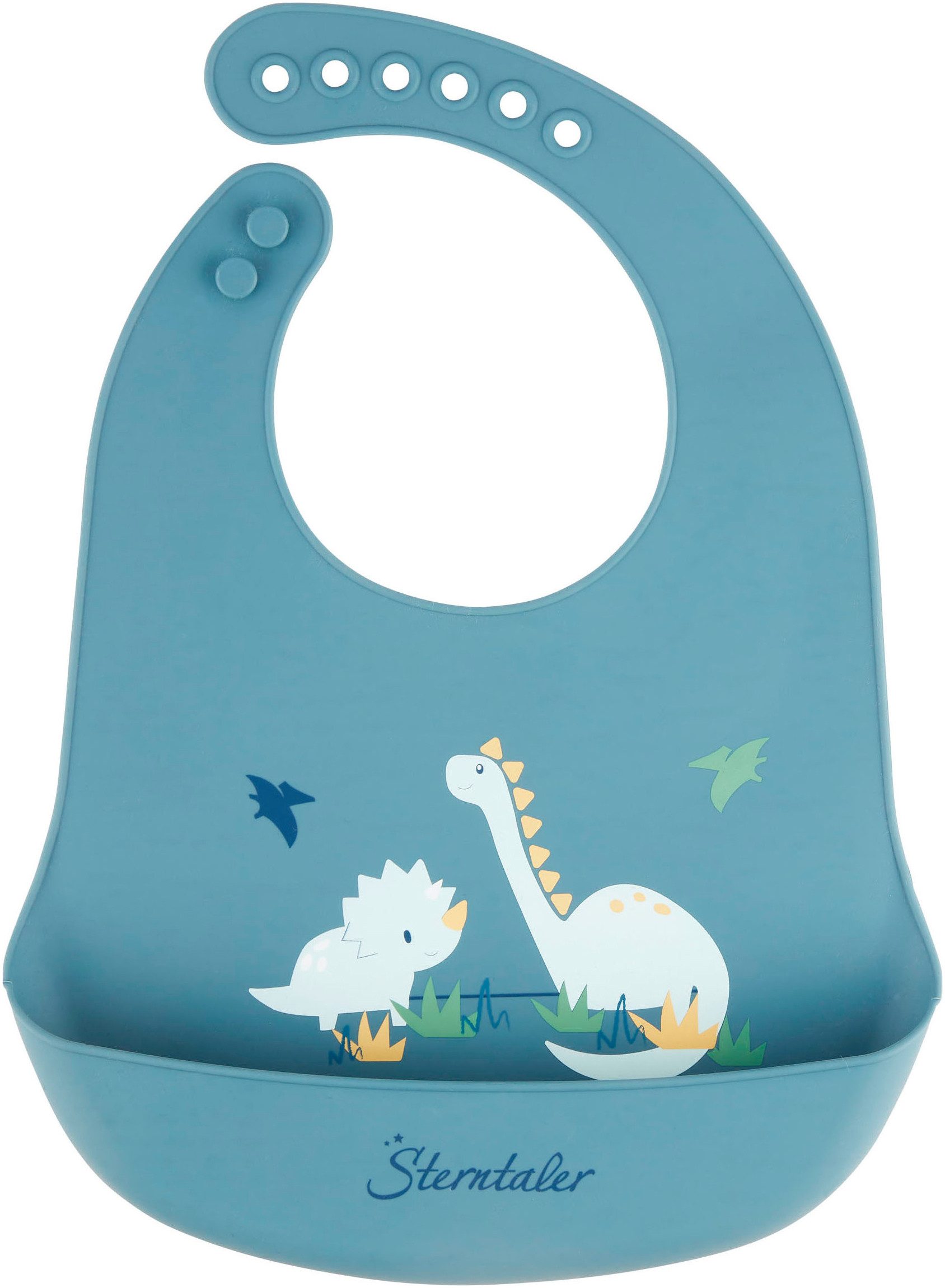 Sterntaler® Lätzchen Silikonlätzchen Dino Rexi