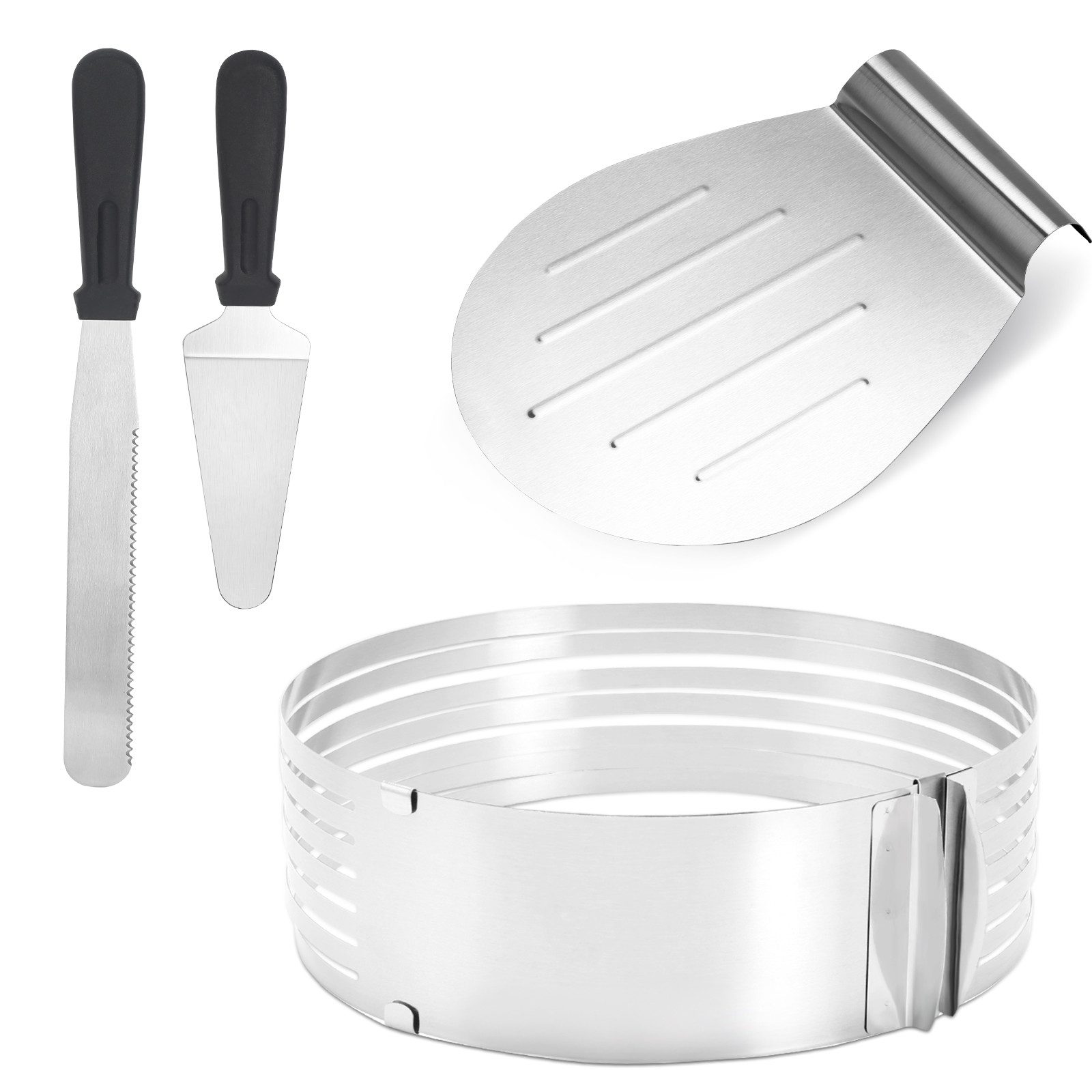 Clanmacy Tortenbodenteiler 4X Tortenbodenteiler Torten Set