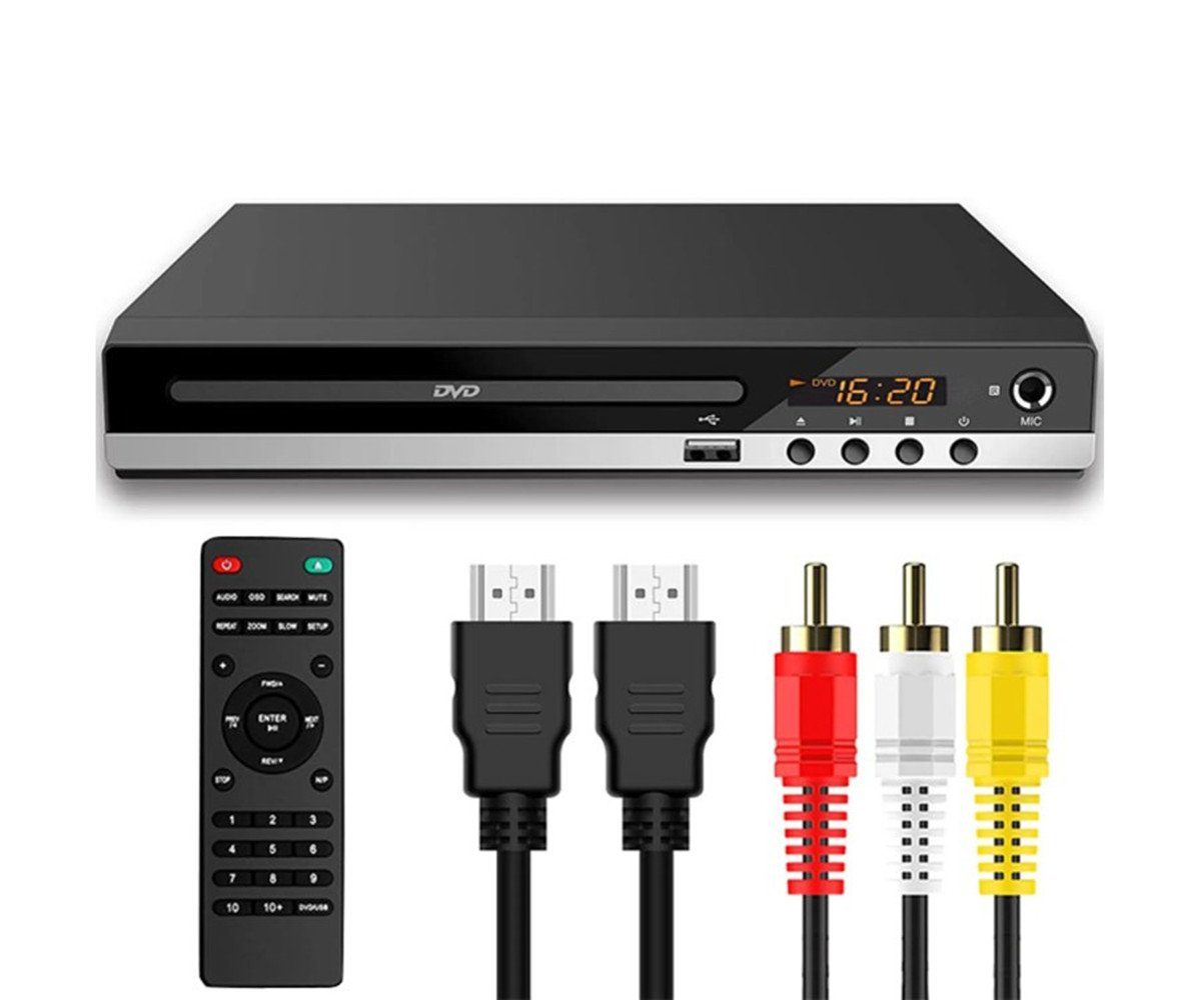 XDOVET Mini-DVD-Player HDMI,1080P HD-Kompakt-DVD-Player für Smart-TV