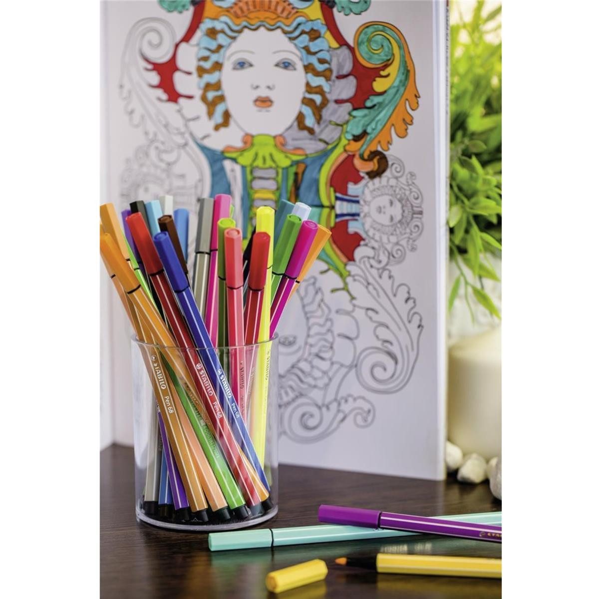 STABILO Faserstift STABILO Pen 68 Filzstift