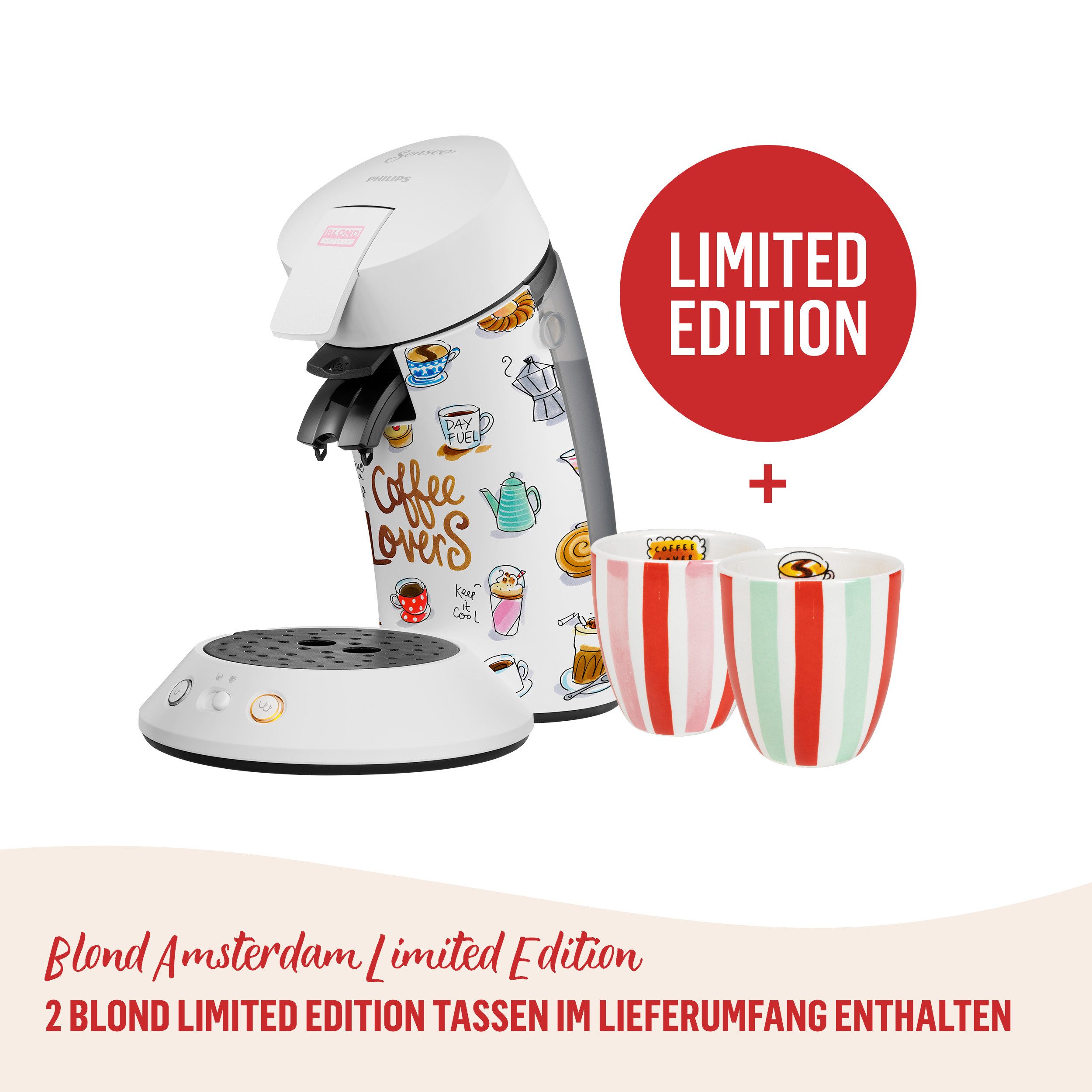 Philips Senseo Kaffeepadmaschine Original Plus CSA210/15,