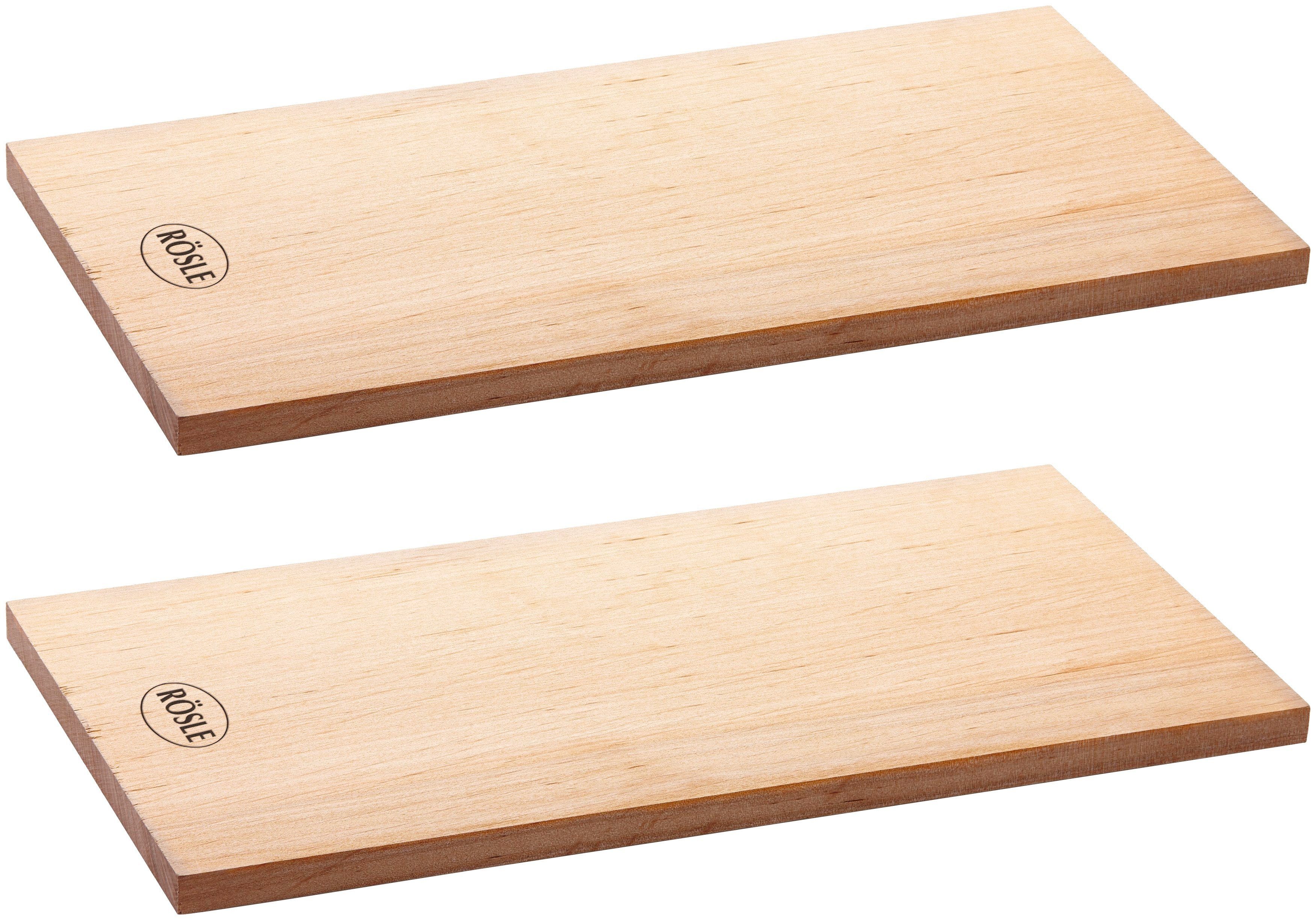 RÖSLE Aromaplanke Holzplanke Erlenholz, 25174, Holz,