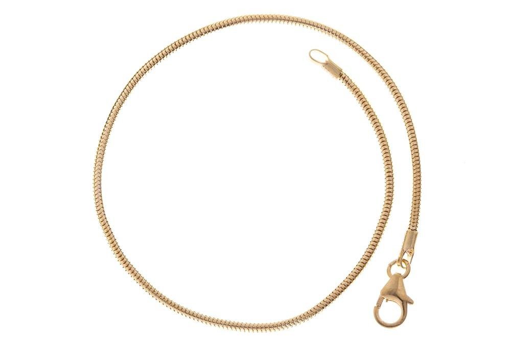 Silberkettenstore Goldarmband Schlangenketten Armband 1,4mm -