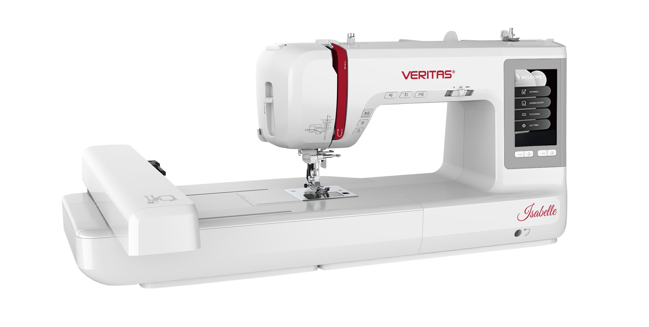 Veritas Stickmaschine Isabelle, 250 Stickmotive, Näh-