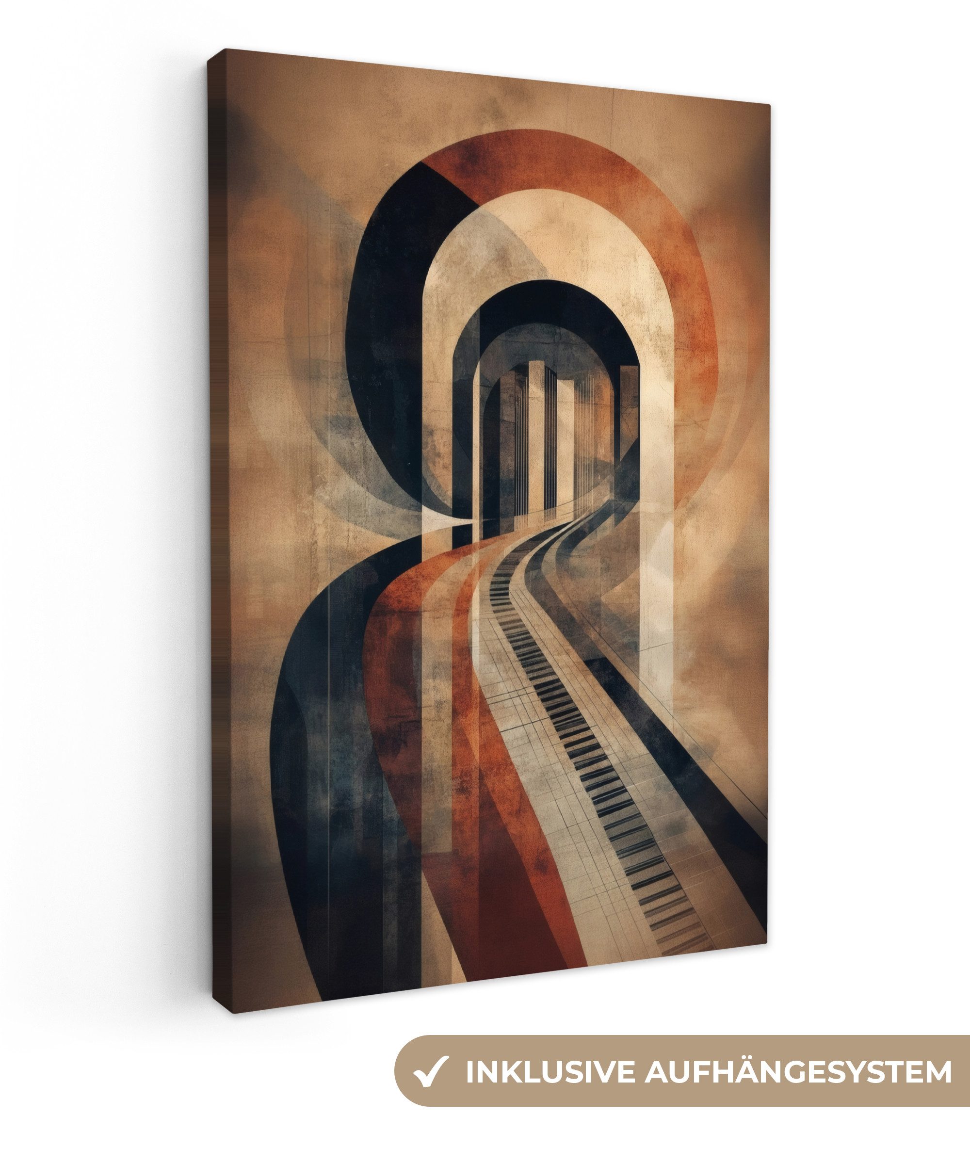 OneMillionCanvasses® Leinwandbild Klavier - Keyboards -