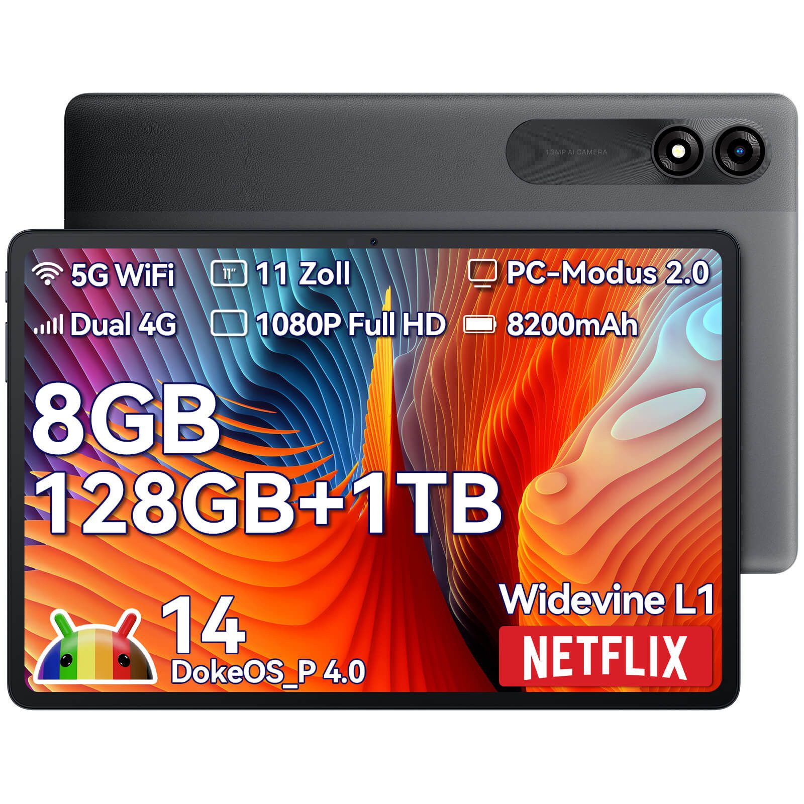 blackview Tab90 4G LTE Tablet (11',