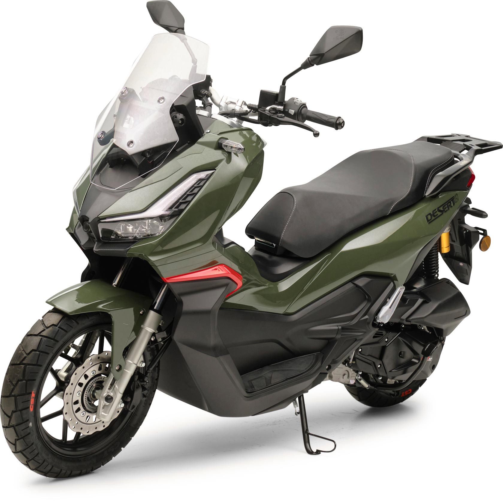 Burnout Motorroller QS125 ADV Grün, 125