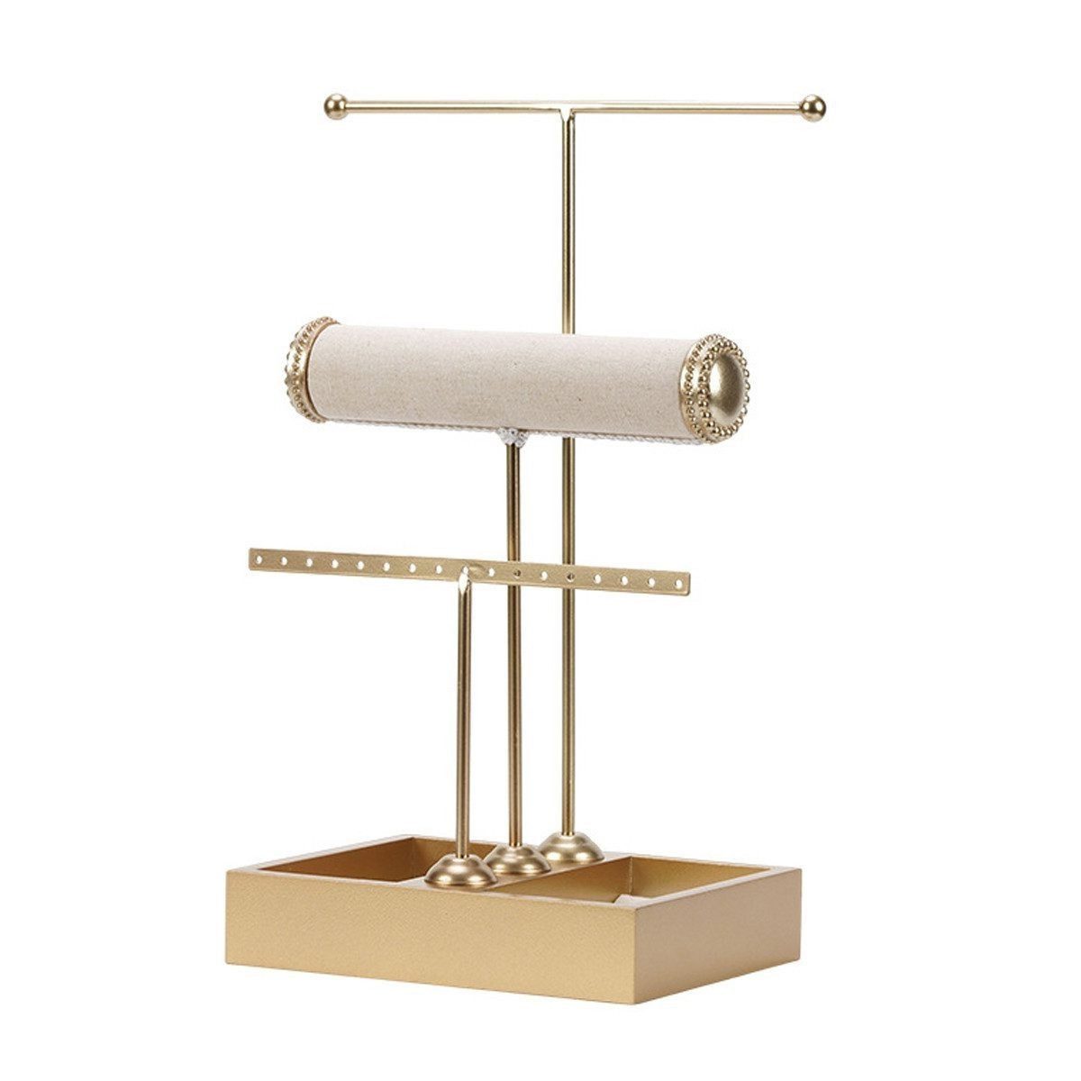 Welikera Schmuckständer 3-Tier Schmuckhalter Kettenhalter,Höhenverstellbarer Halsketten