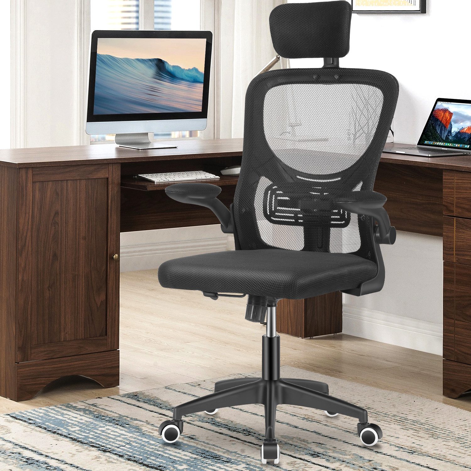 oyajia Bürostuhl Ergonomischer Bürostuhl, Schreibtischstuhl mit