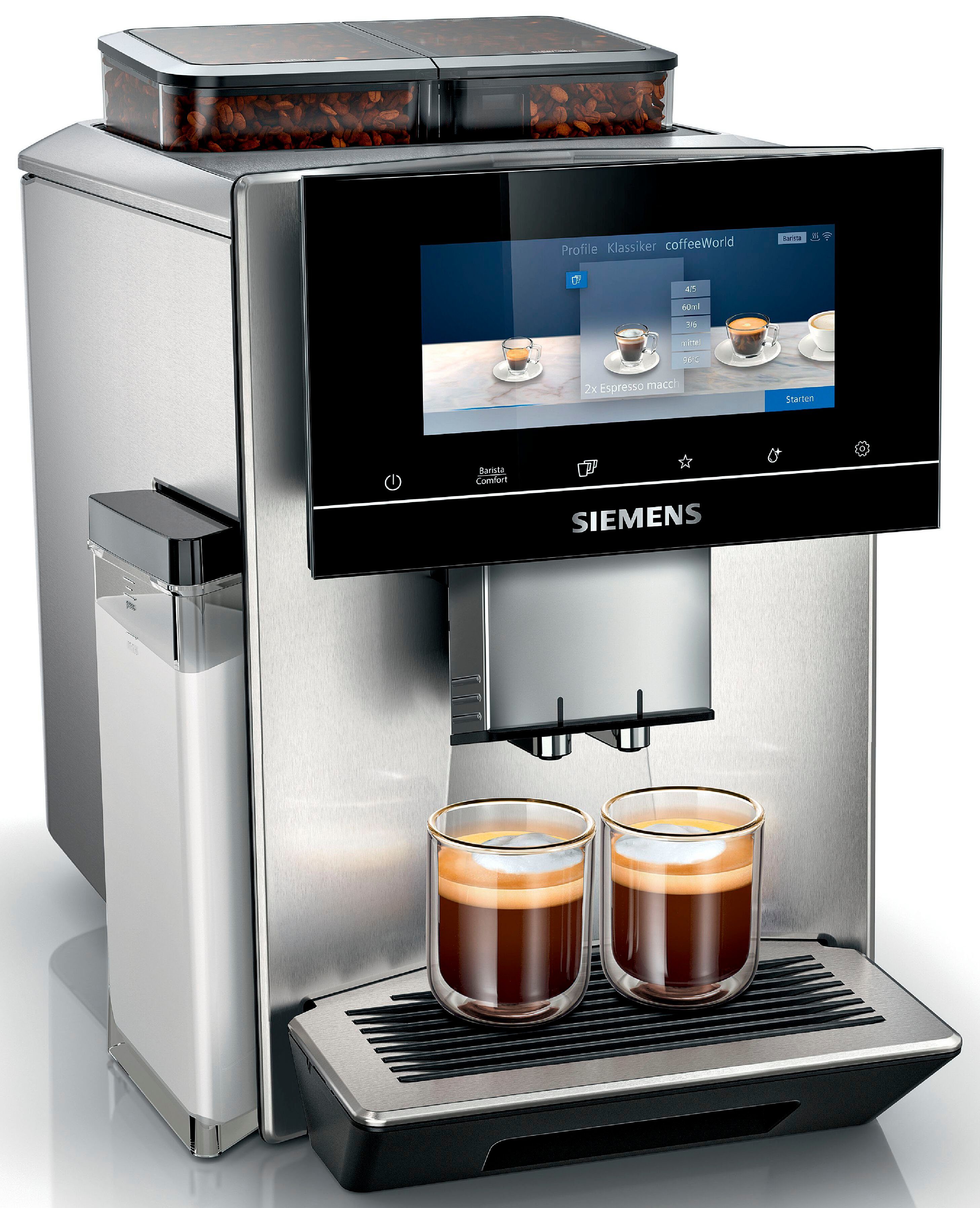 SIEMENS Kaffeevollautomat EQ900 TQ907D03, intuitives 6,8'