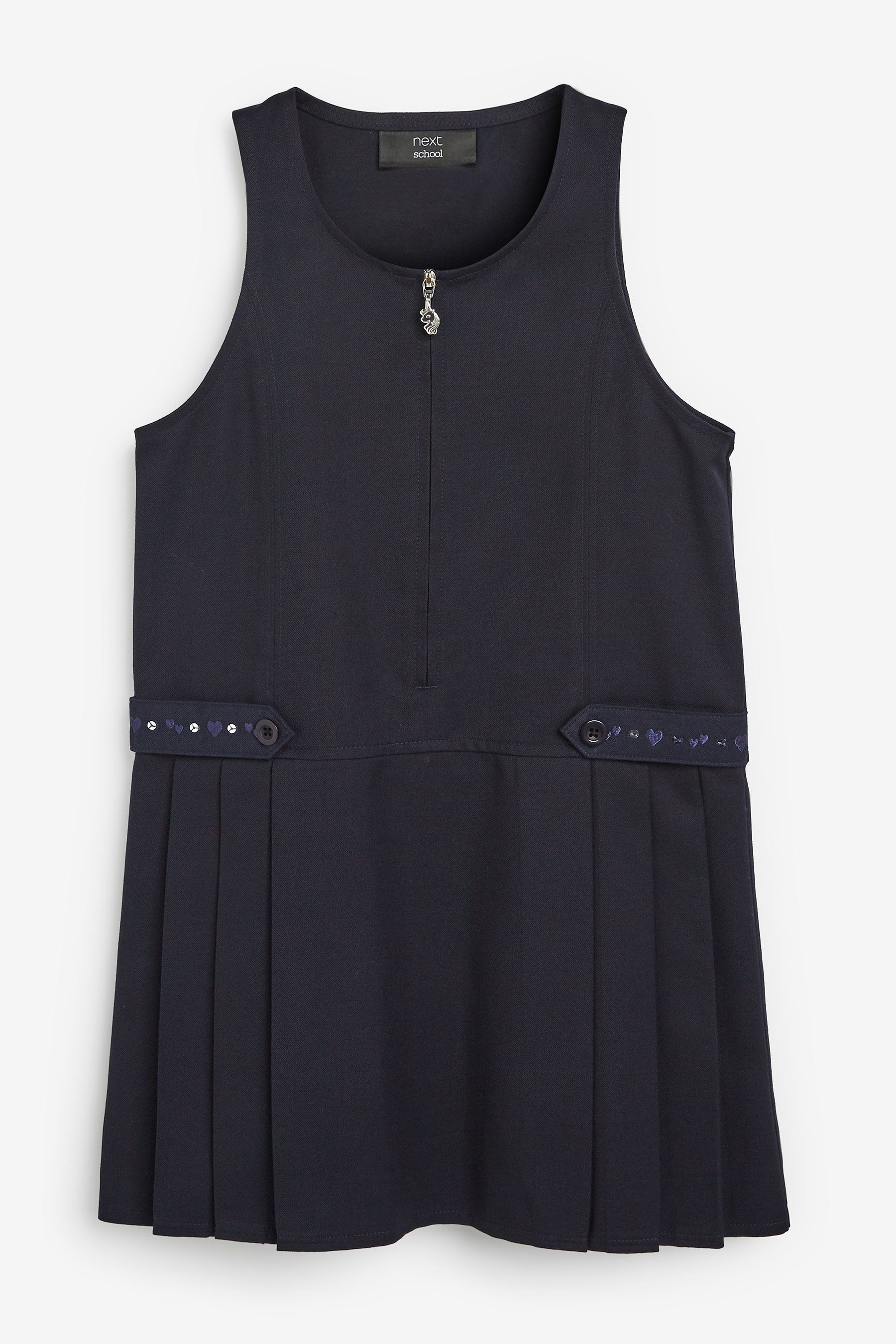 Next Latzkleid Schul-Latzkleid mit Stickerei und