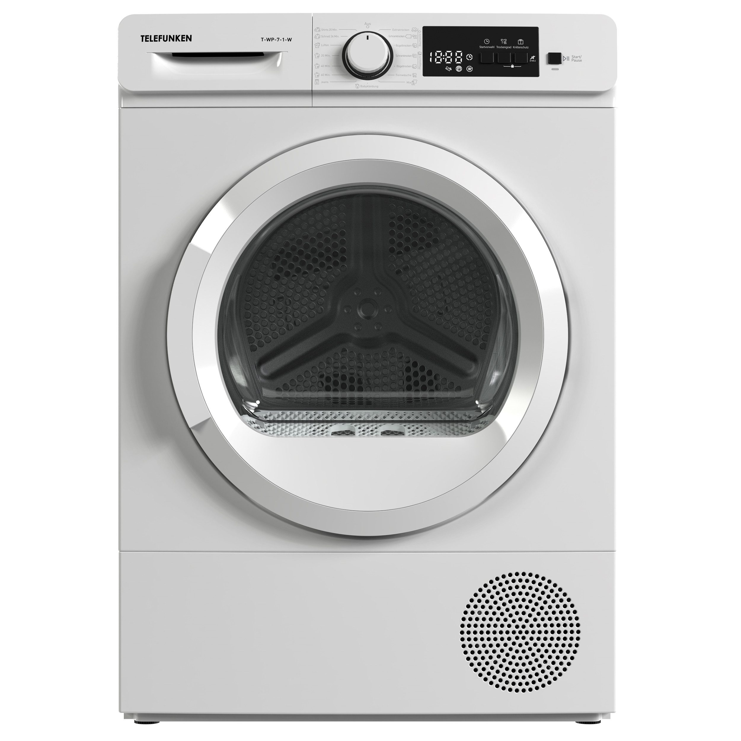 Telefunken Wärmepumpentrockner T-WP-7-1-W, Trockner mit 15