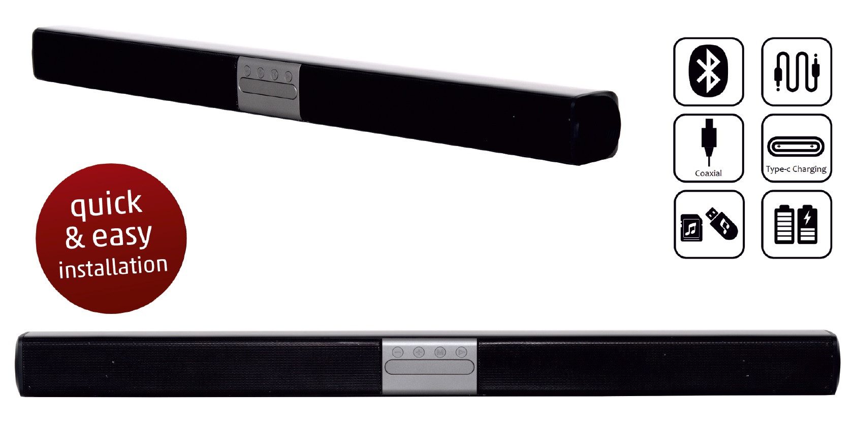 Reflexion SB300 Soundbar (Bluetooth, COAX (digitaler