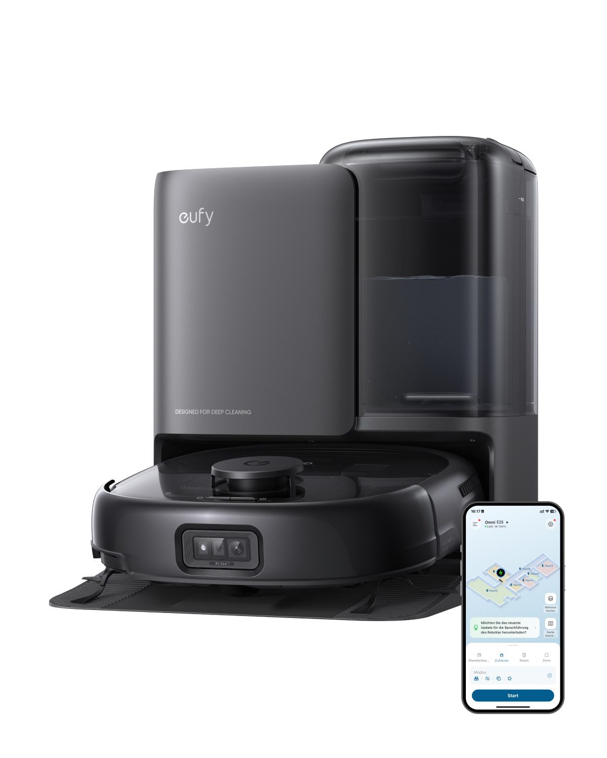 eufy Saugroboter eufy Omni E25 HydroJet