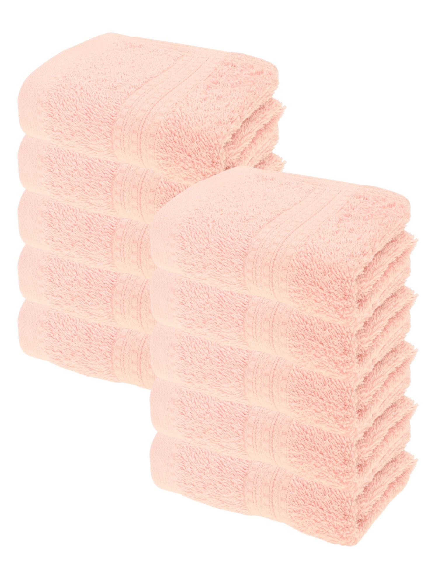 Julie Julsen Handtücher 10-Handtücher-Rosa, Bio-Baumwolle (10-St)