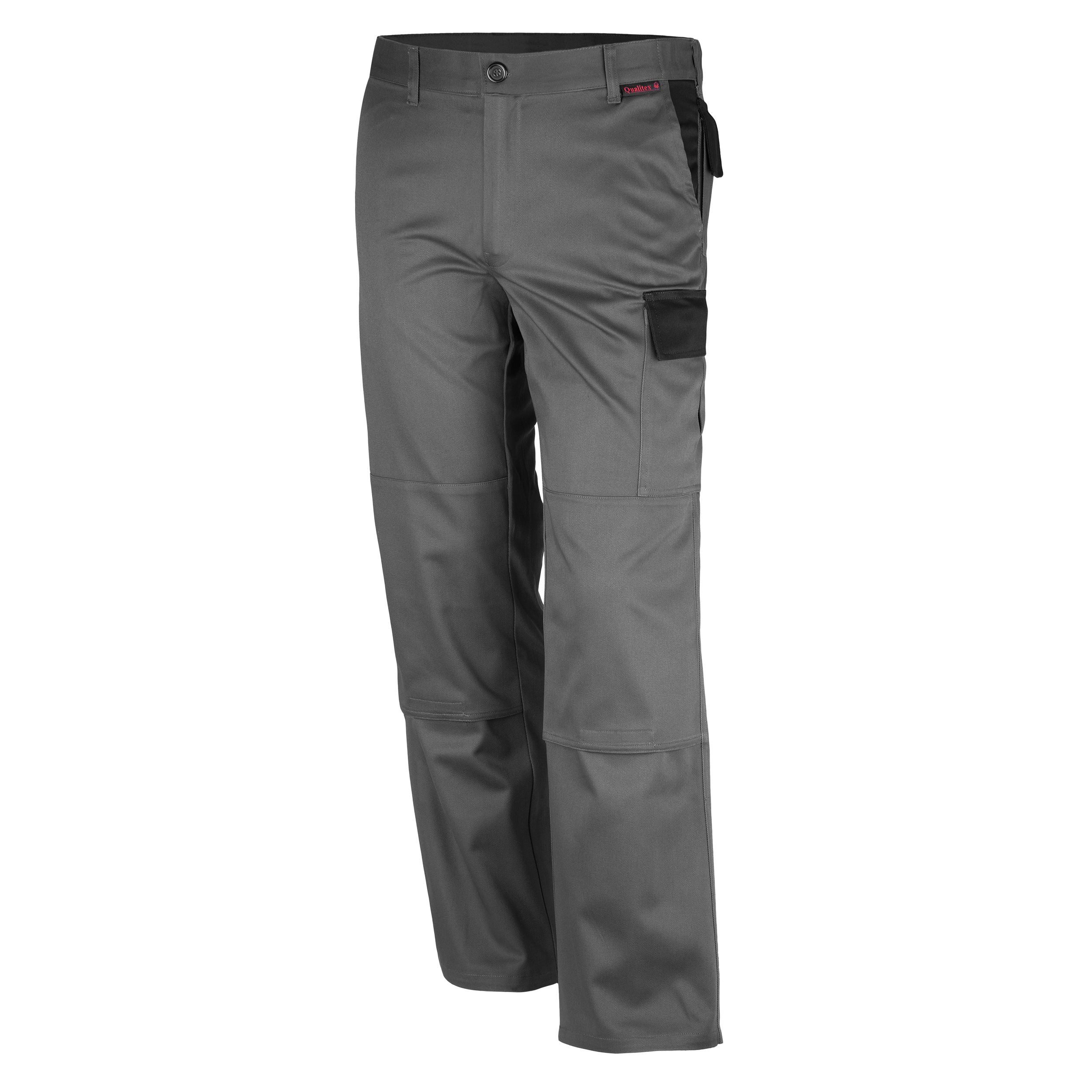 Qualitex Workwear Arbeitshose Bundhose 'image' mittelgrau/schwarz,