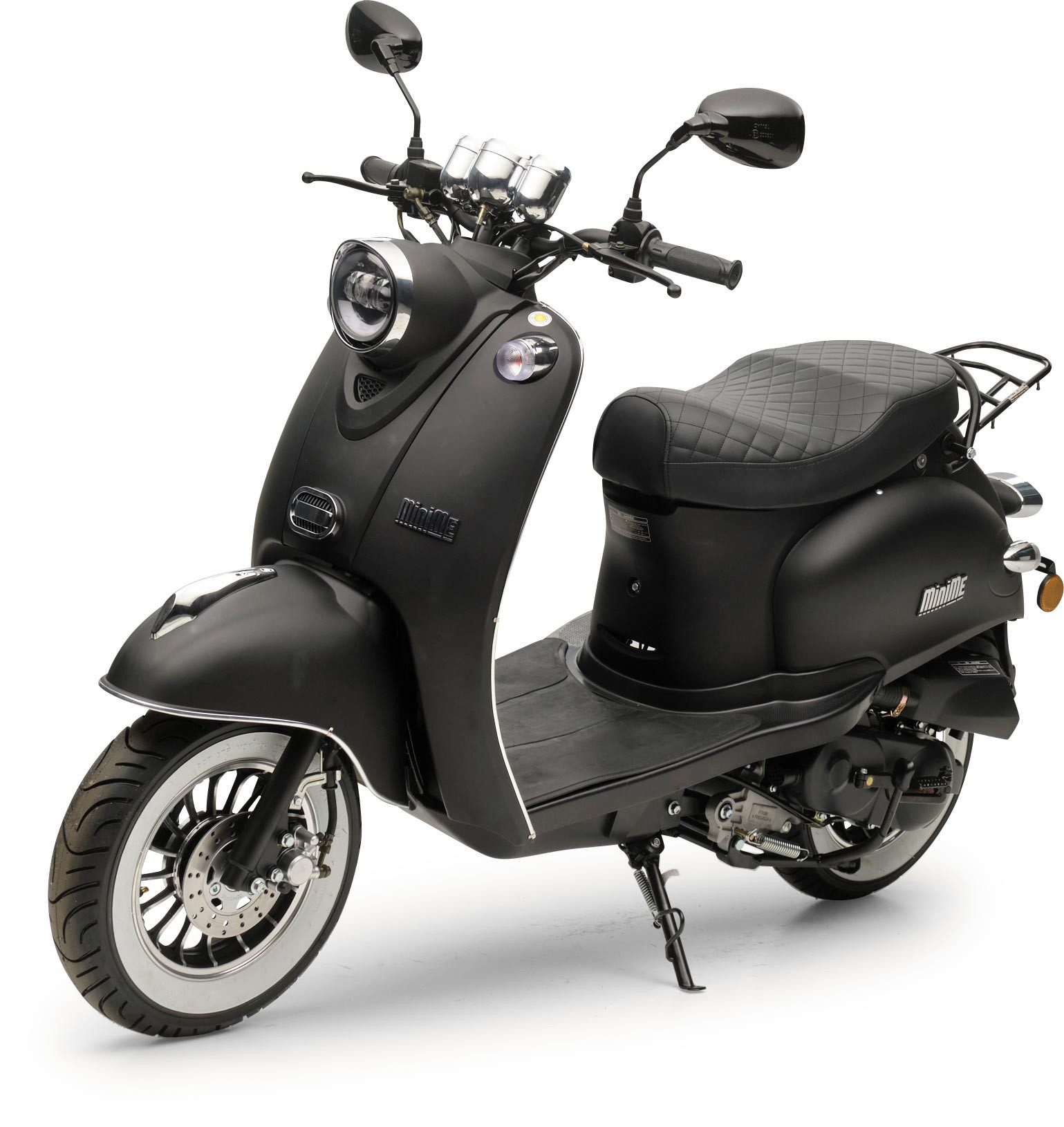 Burnout Motorroller MiniMe 2.0 Mattschwarz, 50