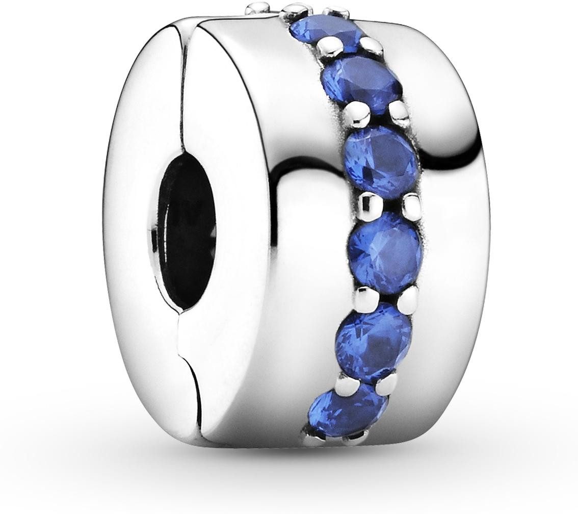 Pandora Kettenanhänger Pandora Blaues Funkelndes Clip-Charm