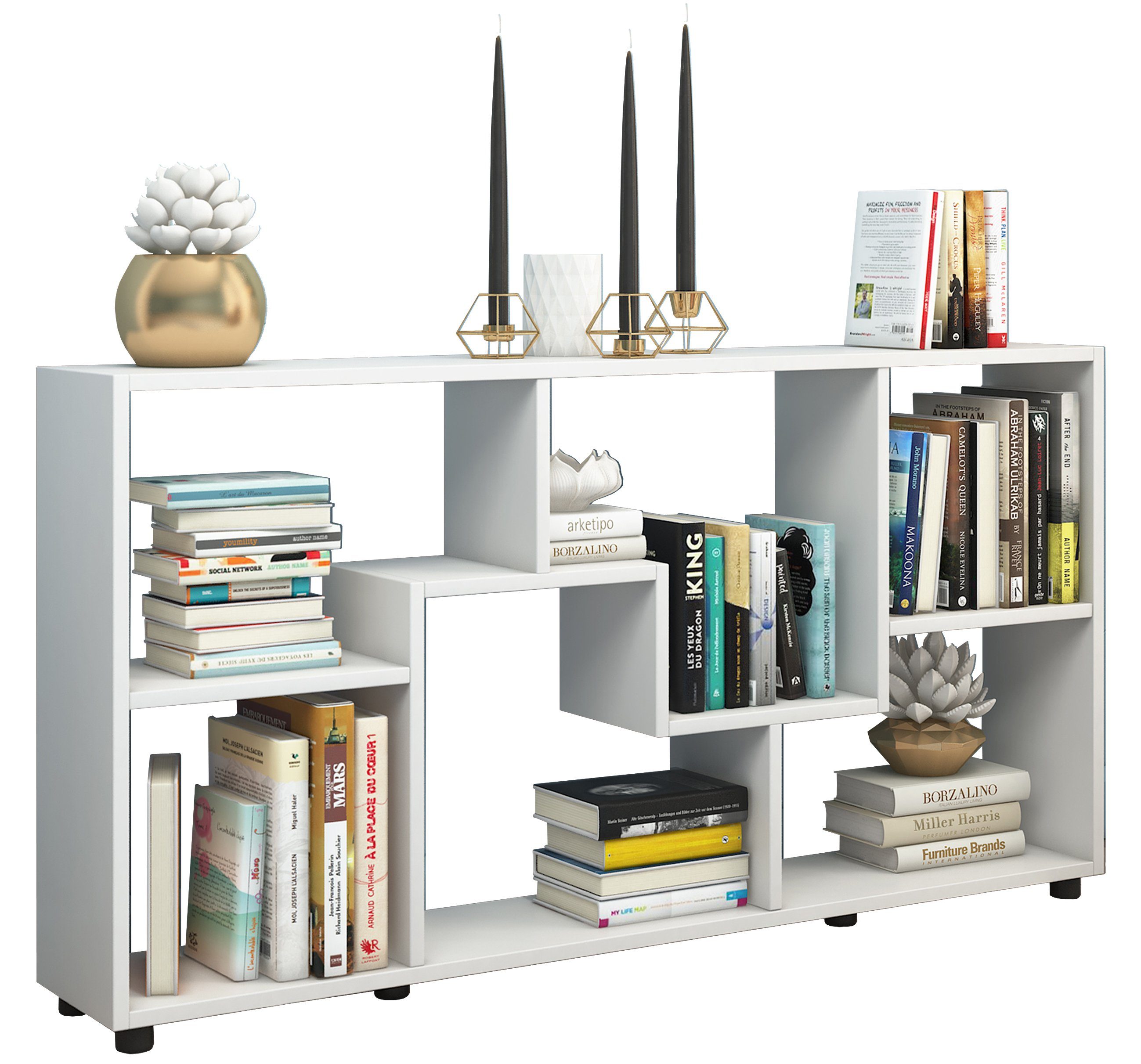VCM Kommode Holz Sideboard Regal Raumteiler