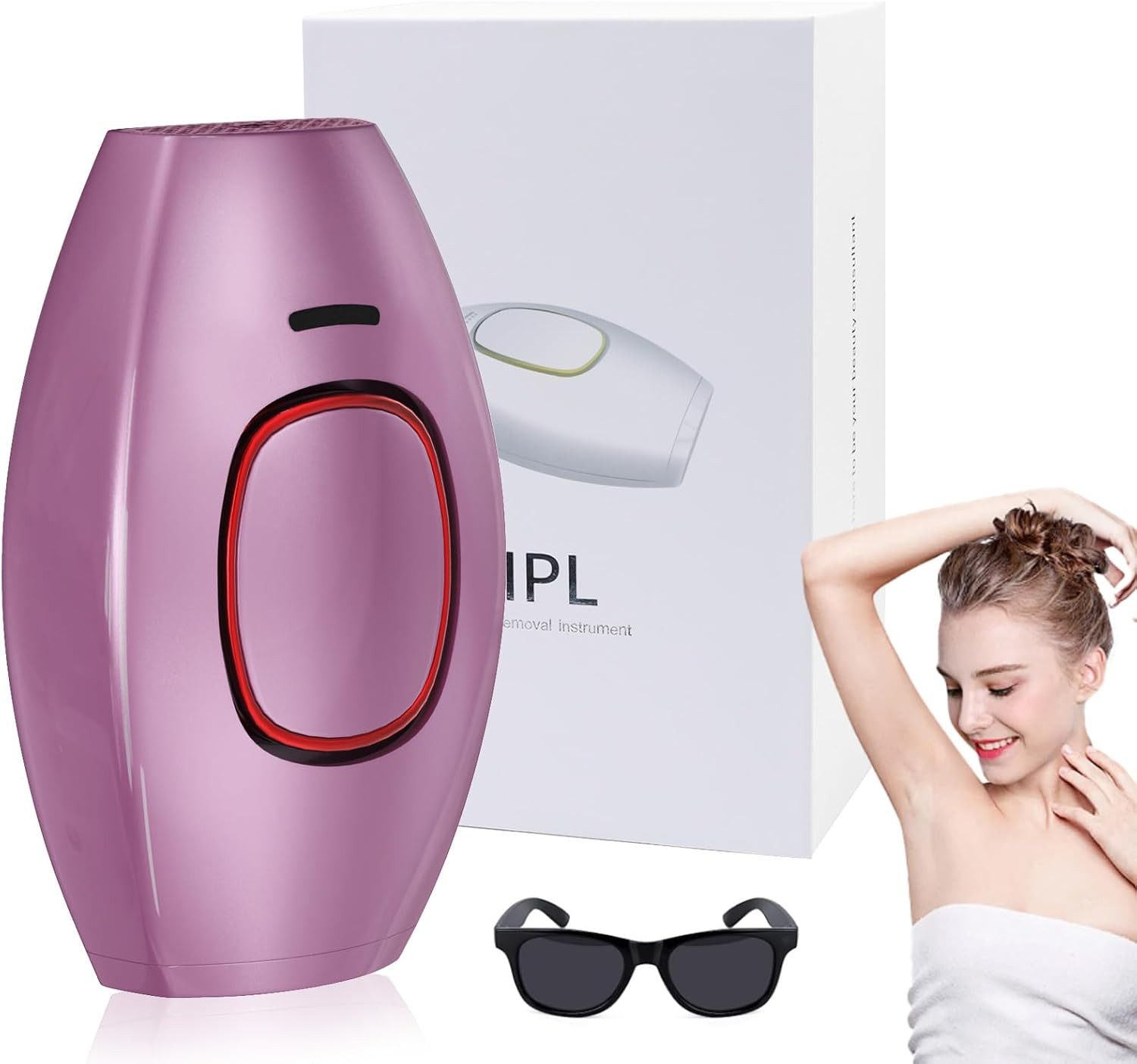 RWEUOQ IPL-Haarentferner IPL-Haarentfernungsgerät – Langfristige Haarreduktion