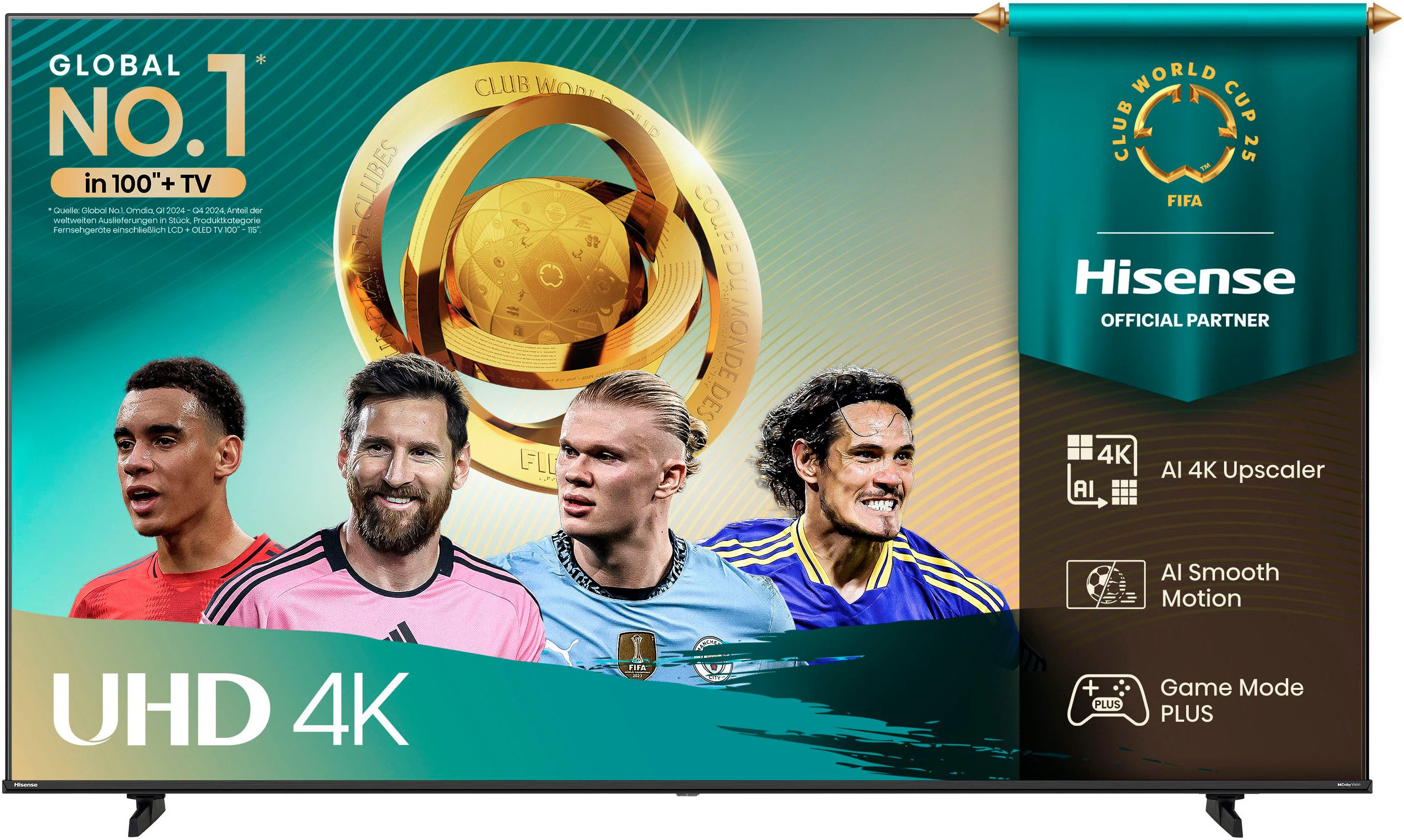 Hisense 85E6NT LED-Fernseher (214 cm/85 Zoll,