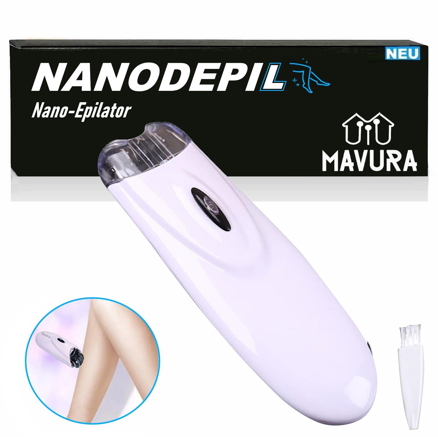 MAVURA Epilierer NANODEPIL Nano Epilator Haarentferner