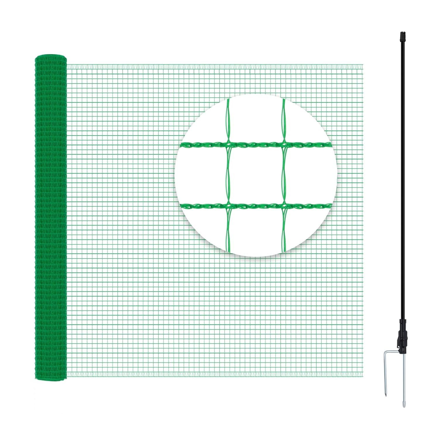 Woltu Gartenzaun, (1-St), Geflügelnetz, mobiler Zaun,