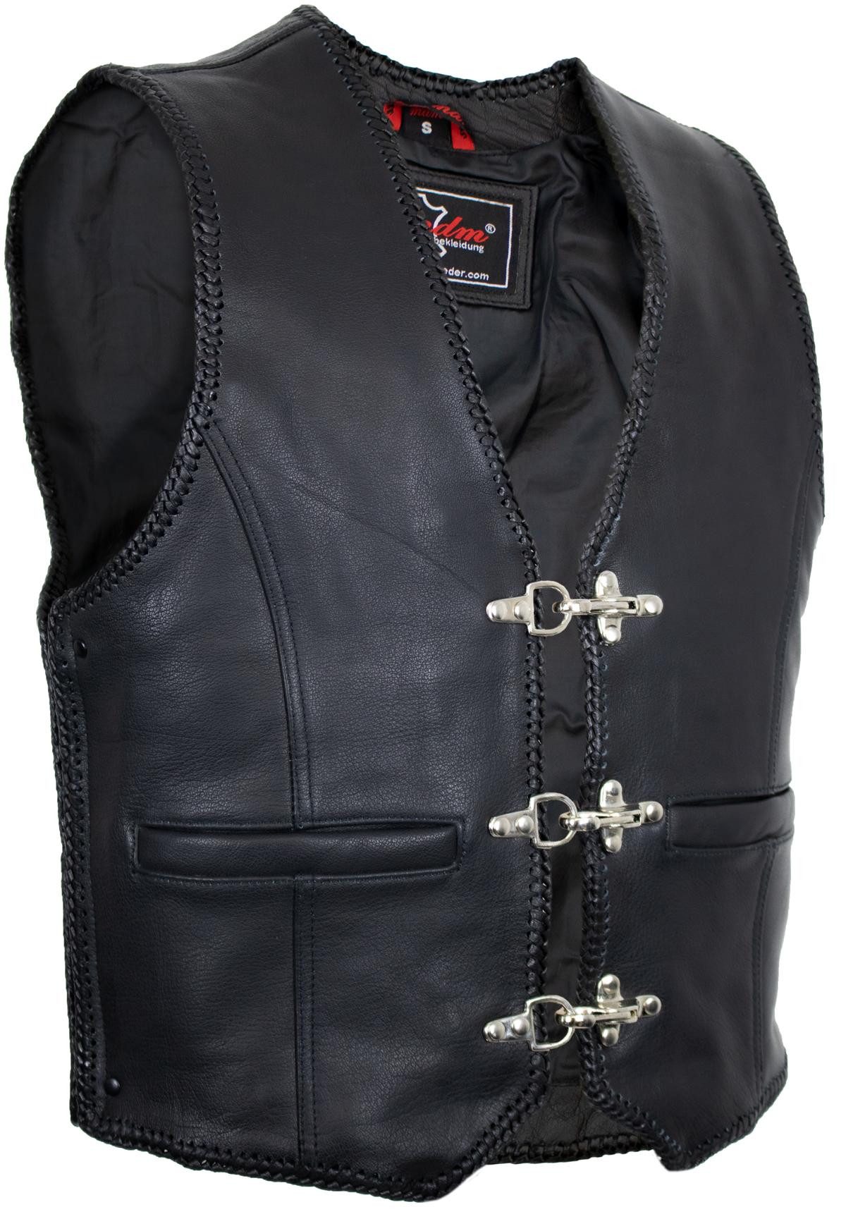 MDM Lederweste Herren Biker Lederkutte Herren