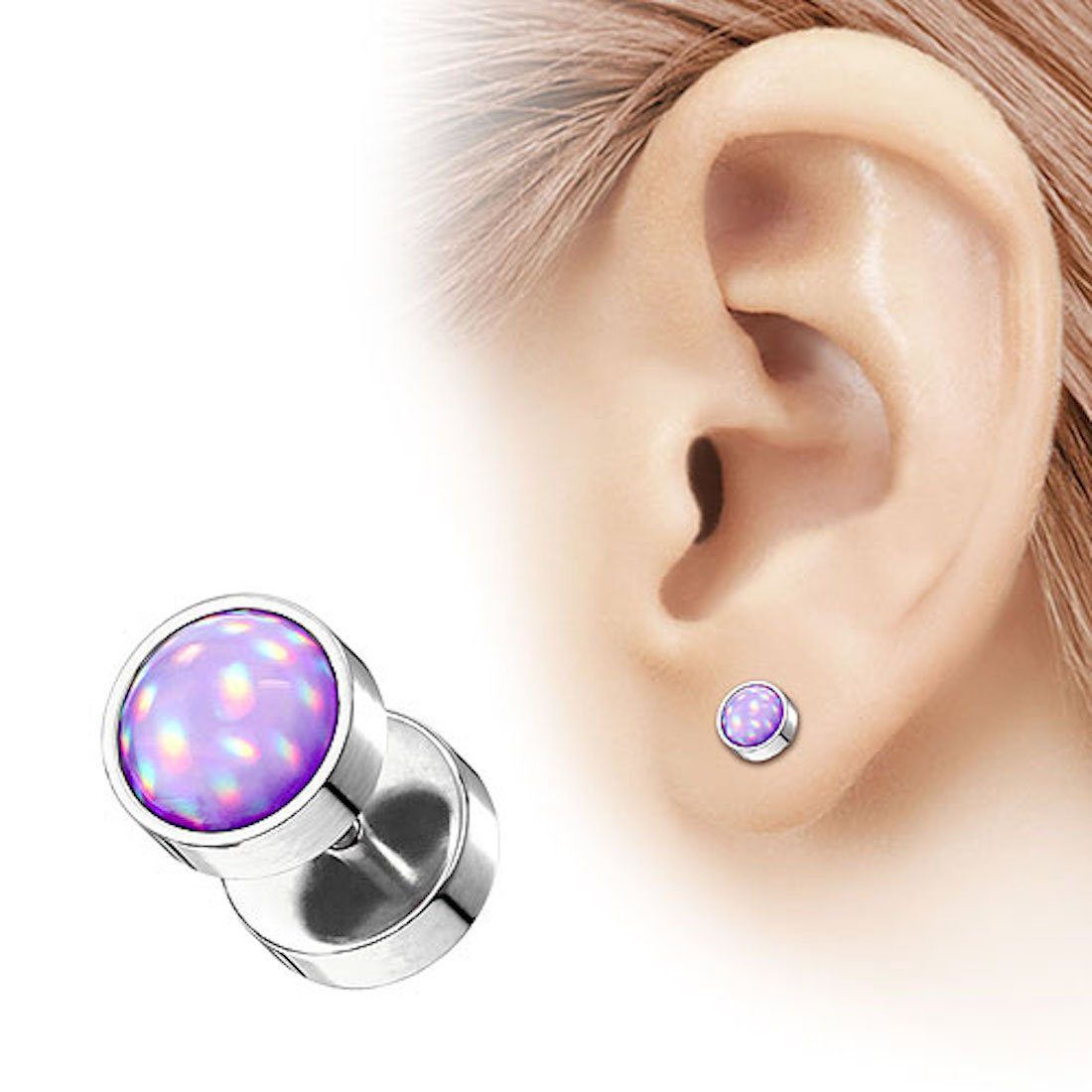 Taffstyle Piercing-Set Piercing Hantel Ohrstecker glänzenden